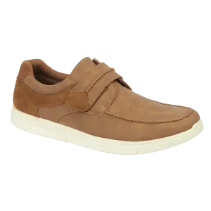 Charles Southwell Arnold Men's Touch Fastening Moccasin Boat Shoe Tan