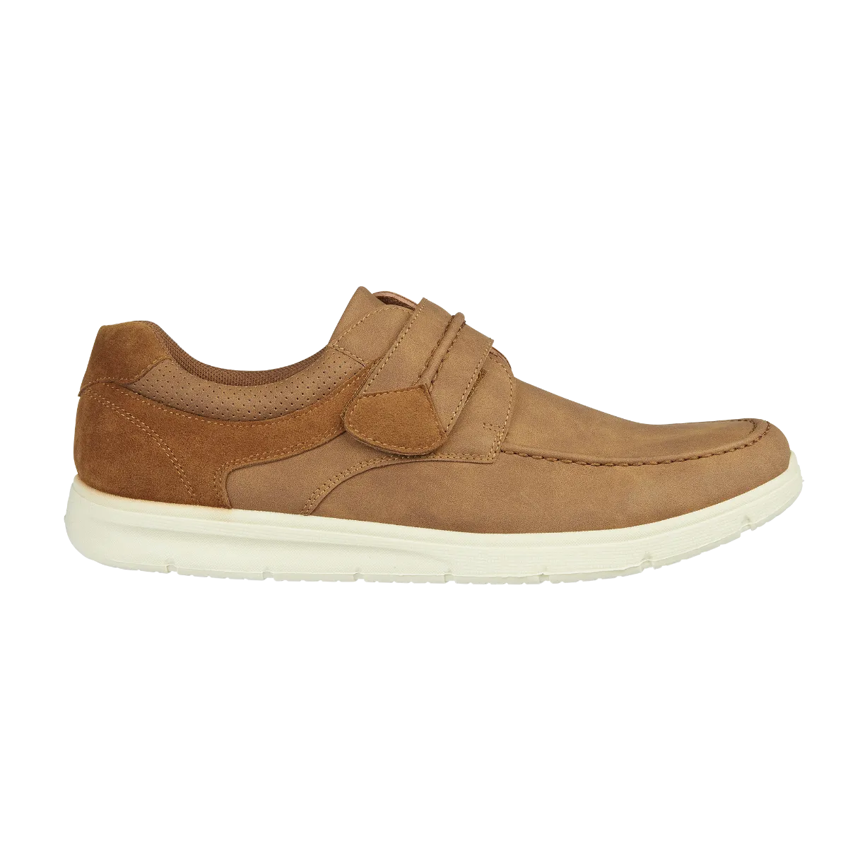 Charles Southwell Arnold Men's Touch Fastening Moccasin Boat Shoe Tan