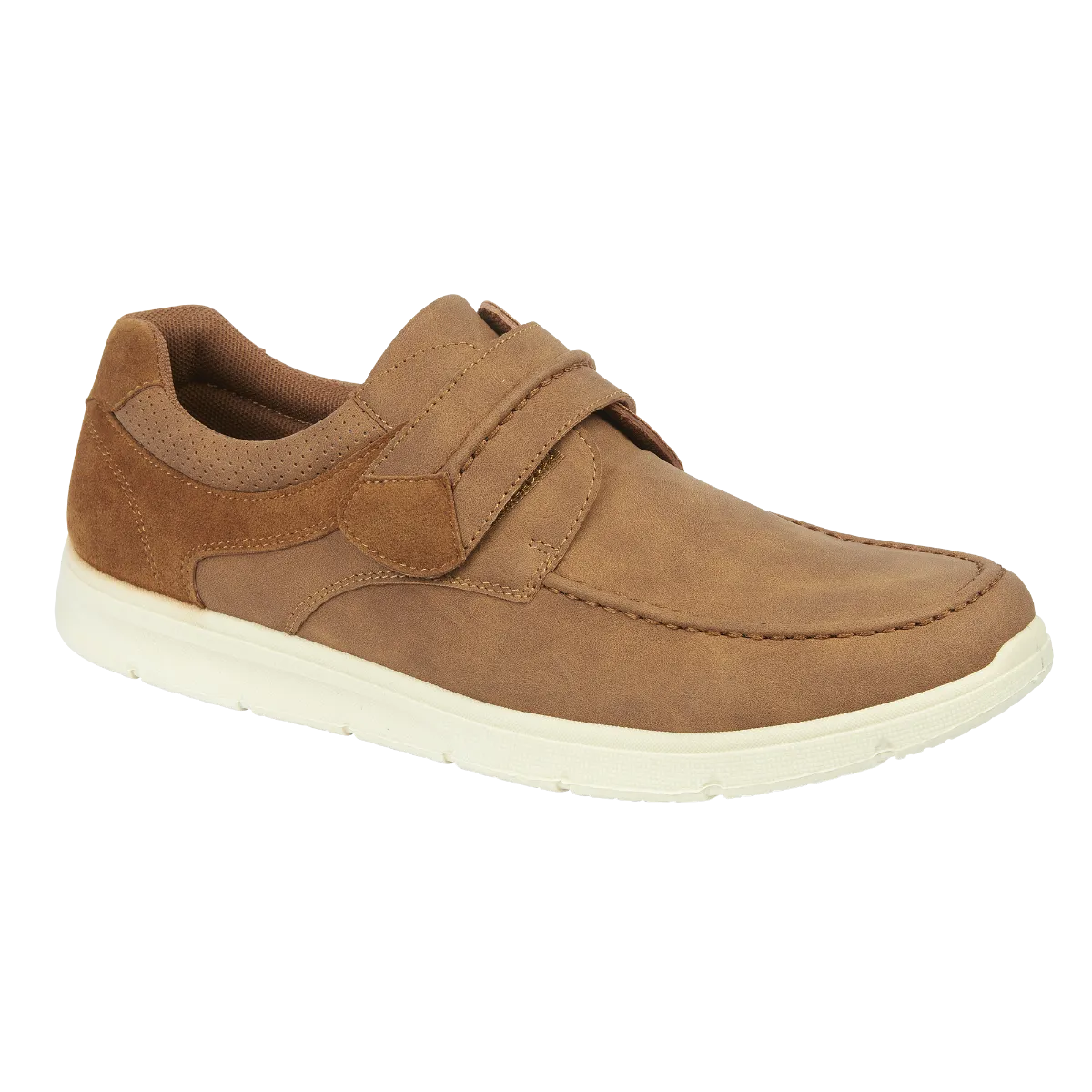 Charles Southwell Arnold Men's Touch Fastening Moccasin Boat Shoe Tan