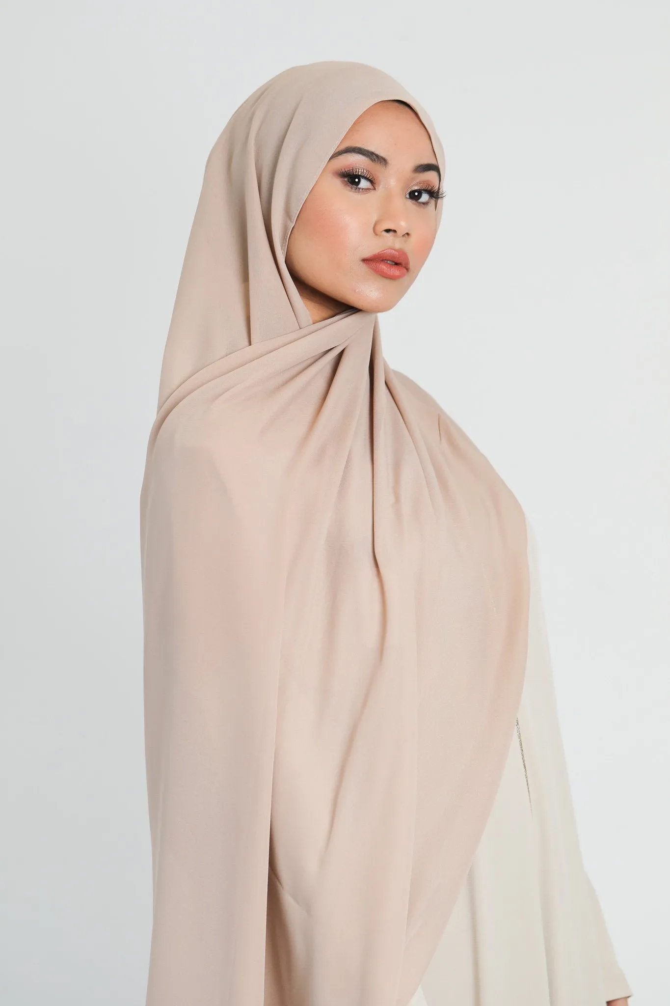 Chiffon Scarf | Light Mink