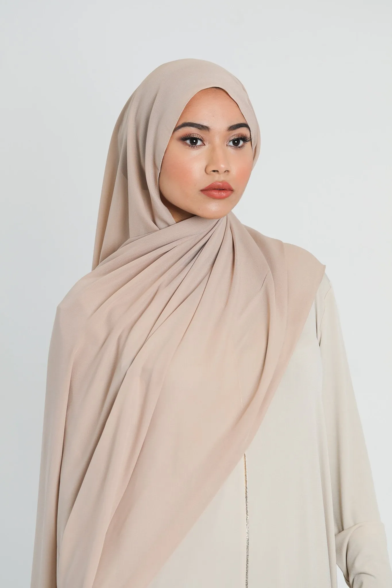 Chiffon Scarf | Light Mink
