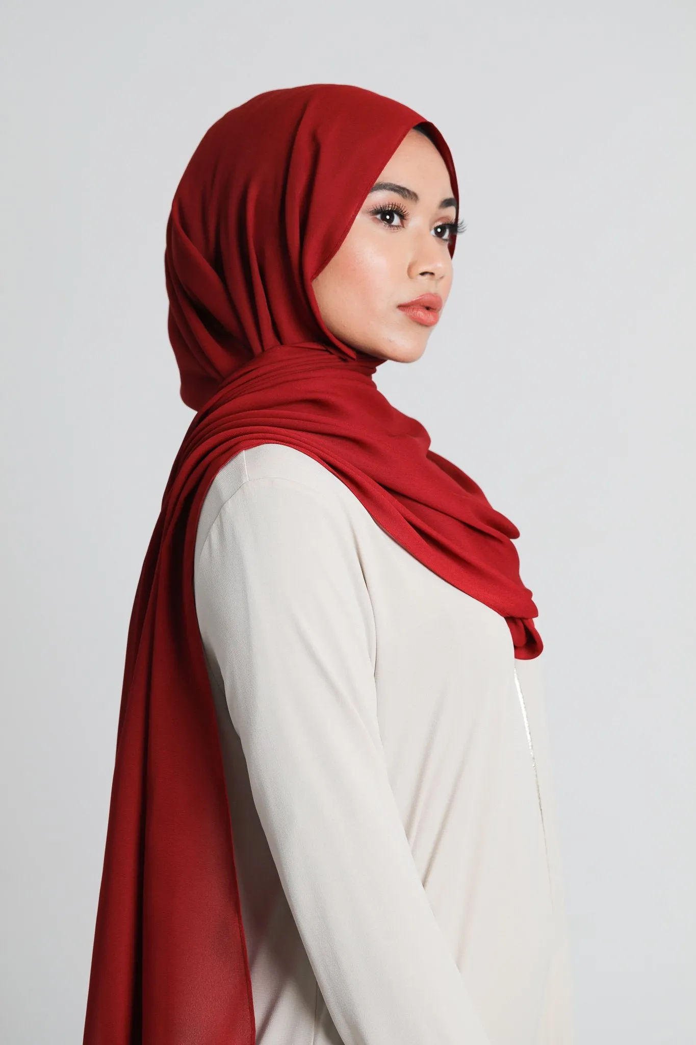 Chiffon Scarf | Red