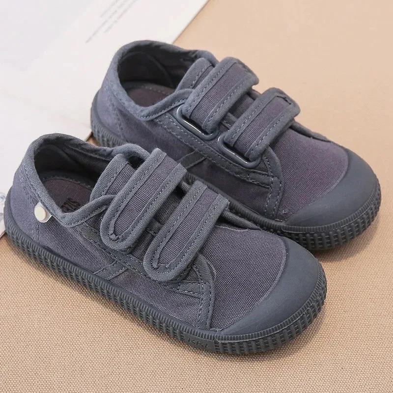 Children Canvas Shoes Spring Toddler Infant Boys Sneakers Girls Candy Color Casual Shoes Baby Kids Breathable Soft Bottom Shoes