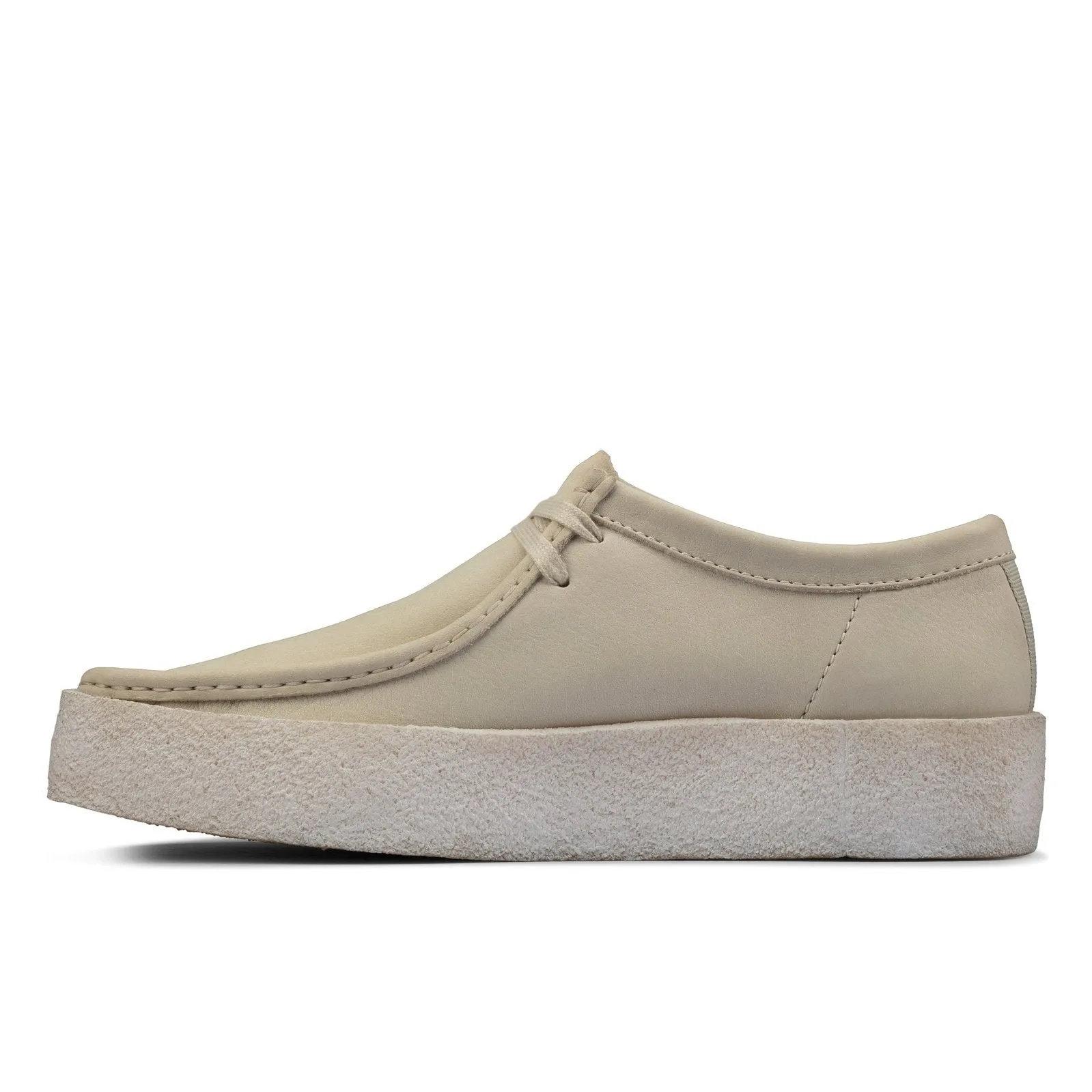 Clarks Men's Shoes Wallabee Cup White Nubuck