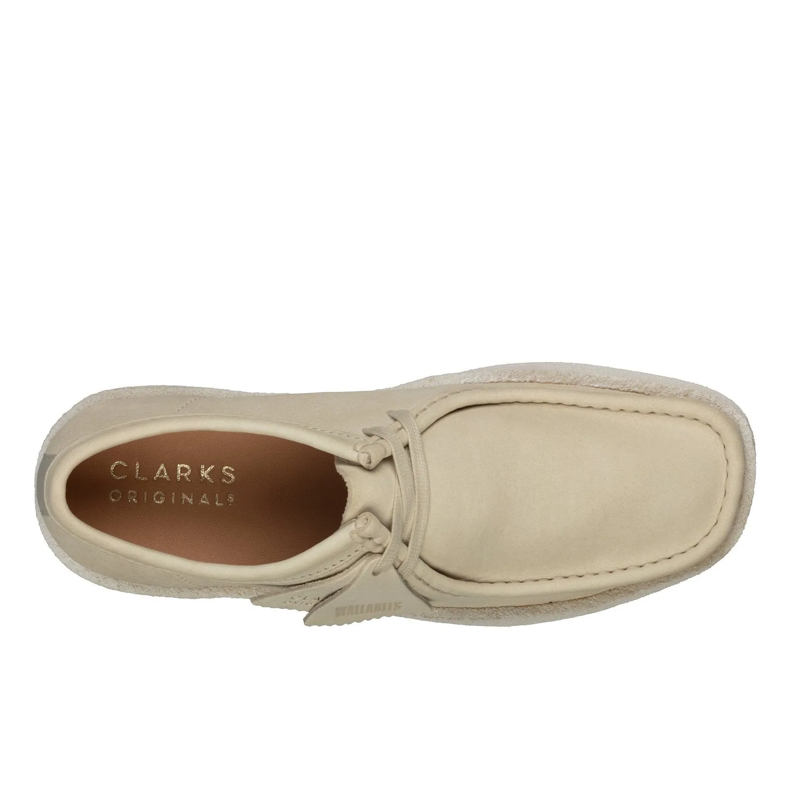 Clarks Men's Shoes Wallabee Cup White Nubuck