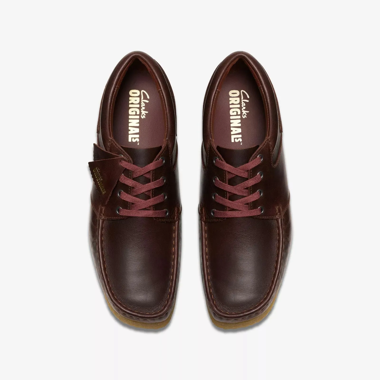 Clarks Men's Wallabee Boat Red Leather 26178127