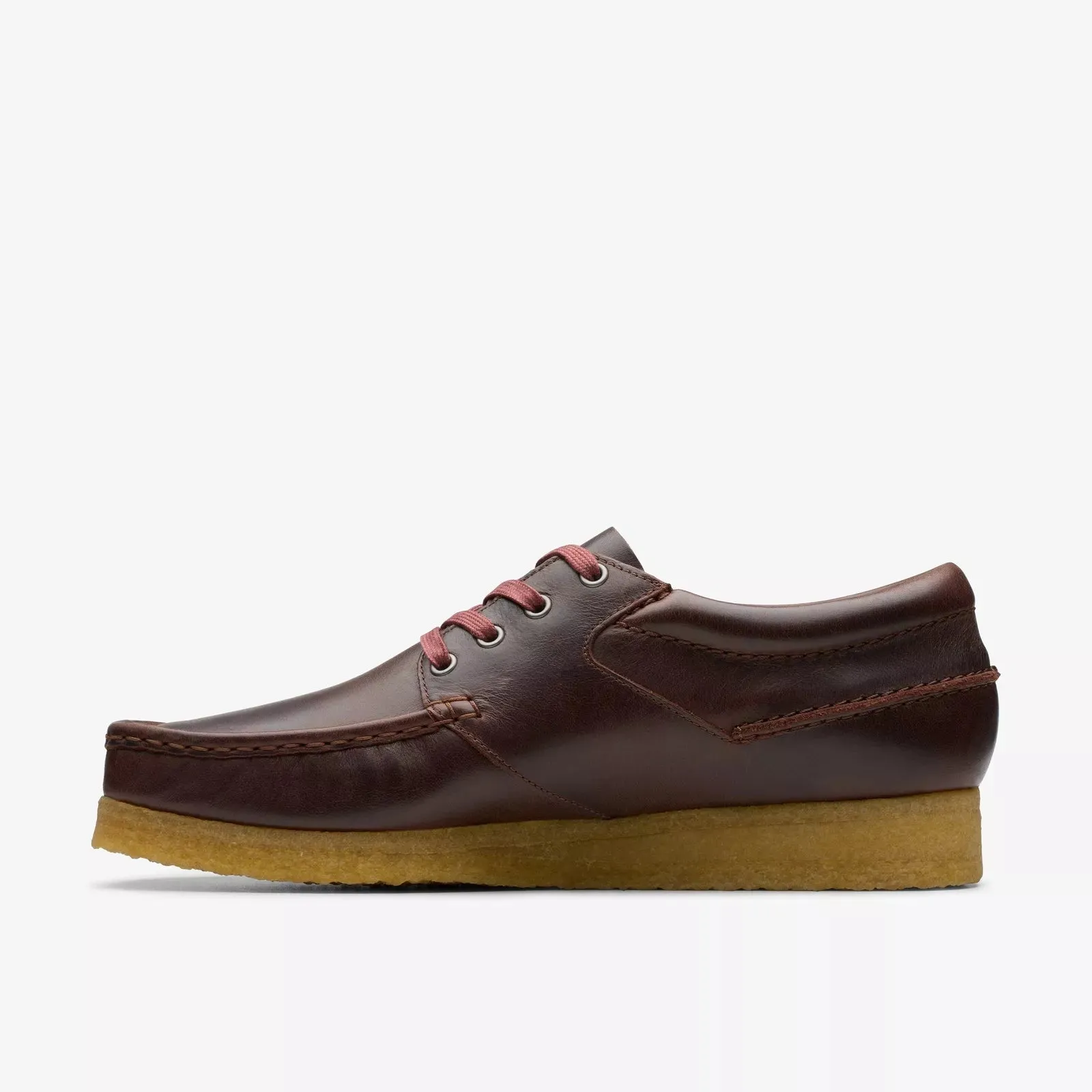 Clarks Men's Wallabee Boat Red Leather 26178127