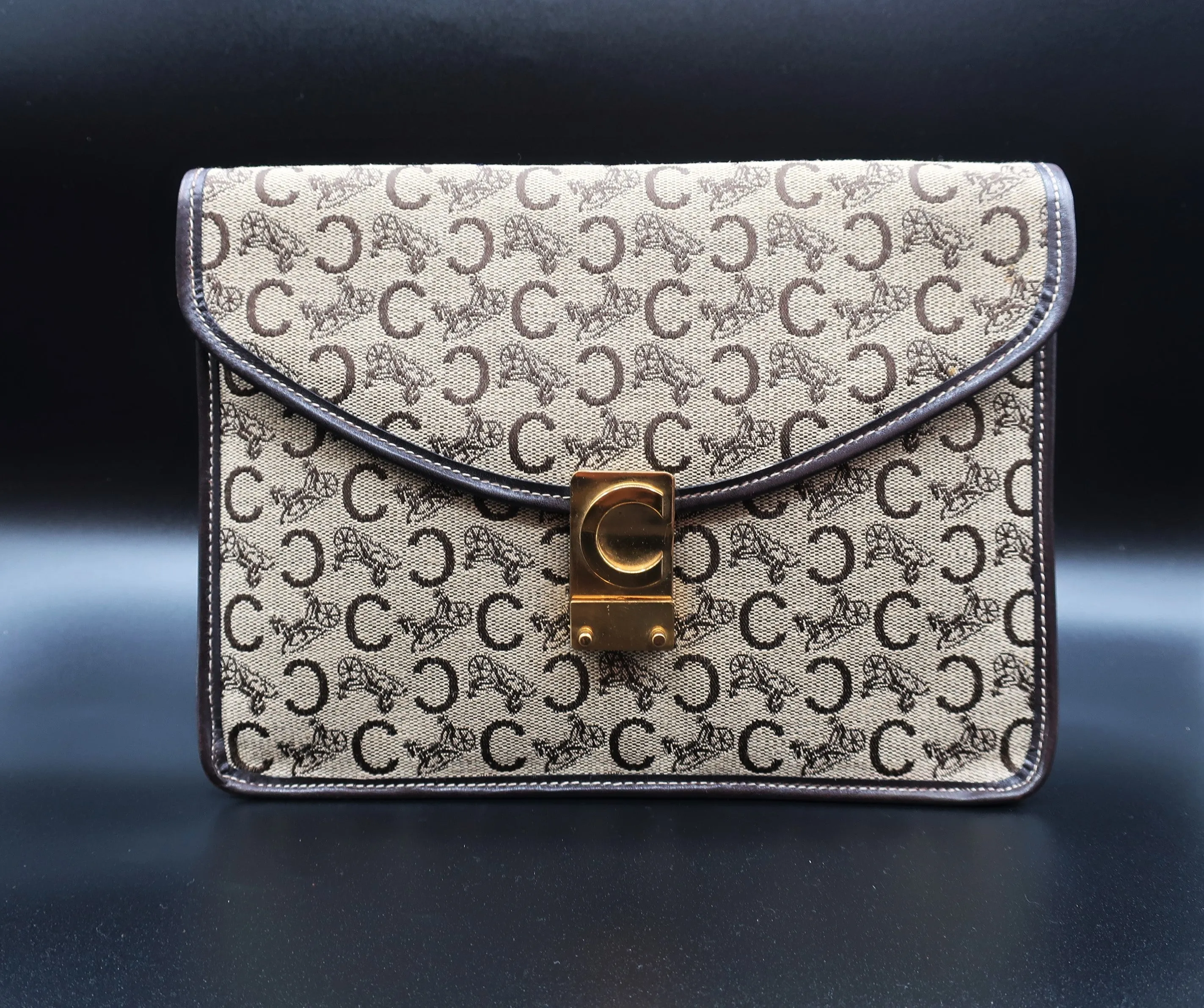 Céline Monogram Canvas Pochette