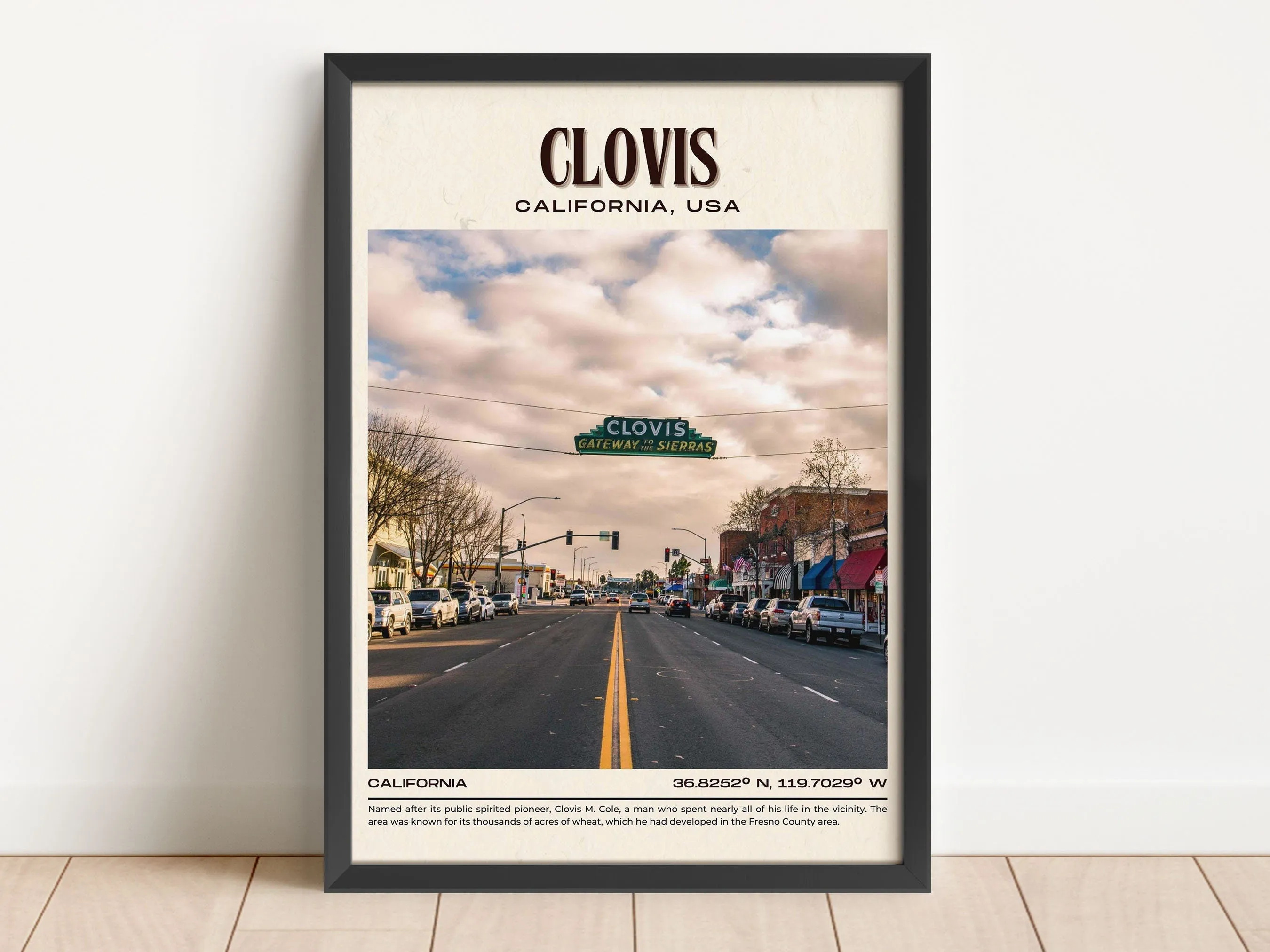 Clovis Vintage Wall Art, California, USA
