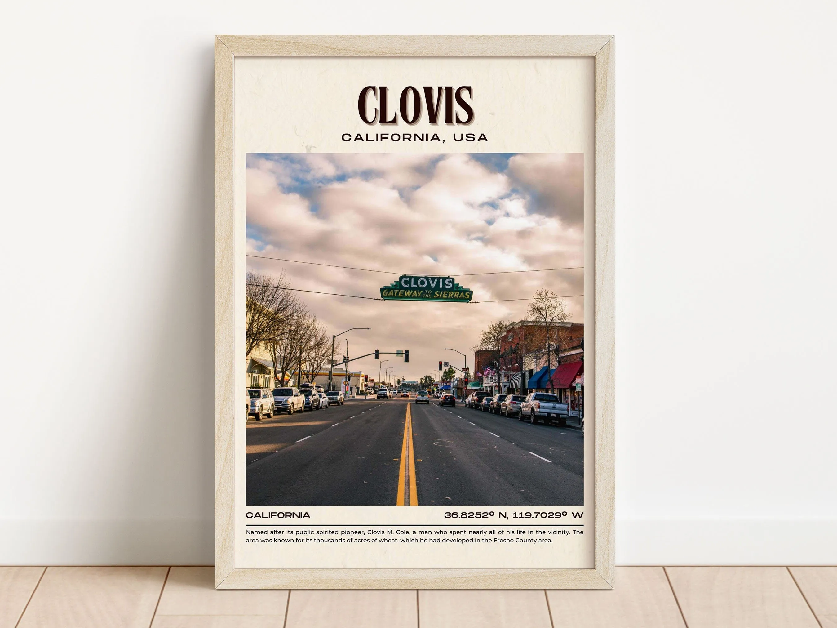 Clovis Vintage Wall Art, California, USA