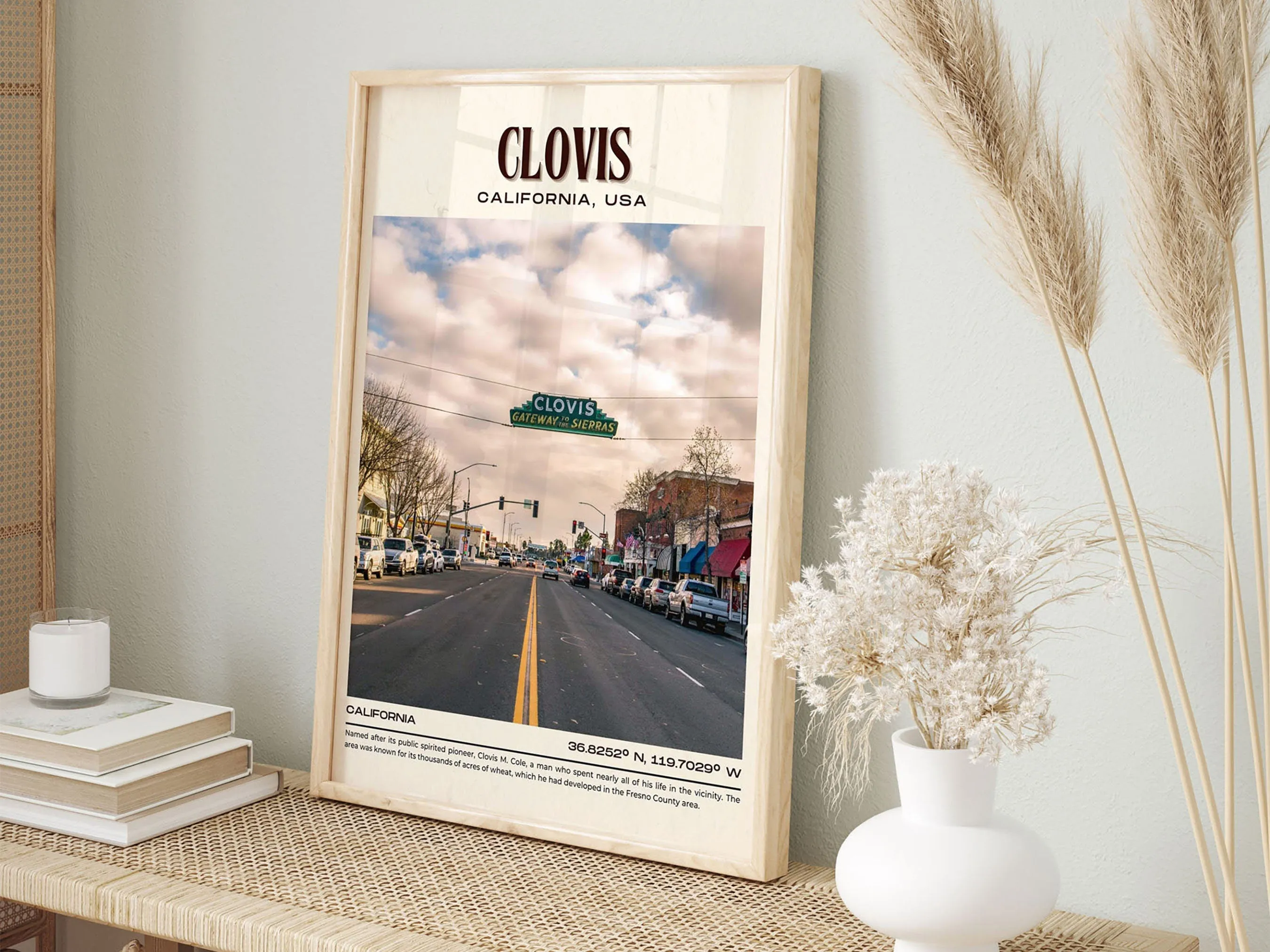 Clovis Vintage Wall Art, California, USA