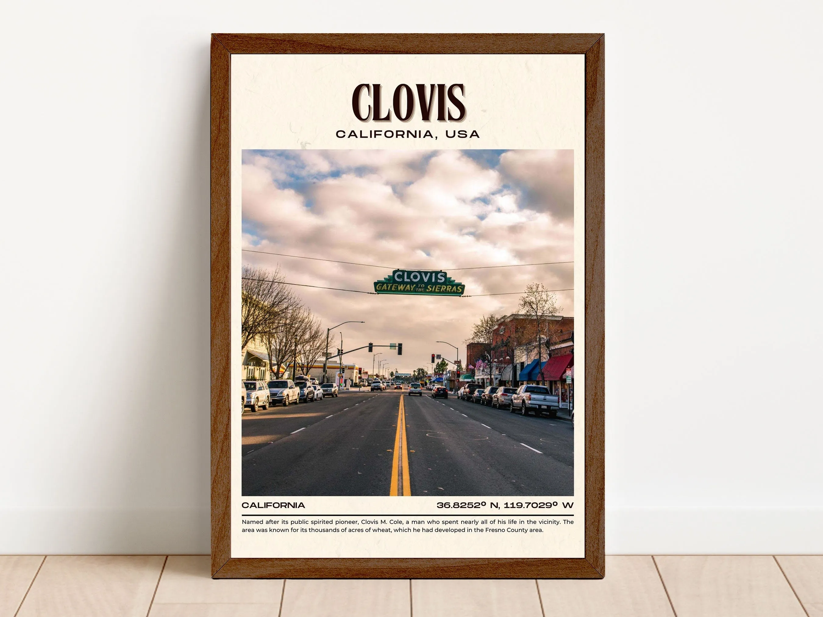 Clovis Vintage Wall Art, California, USA