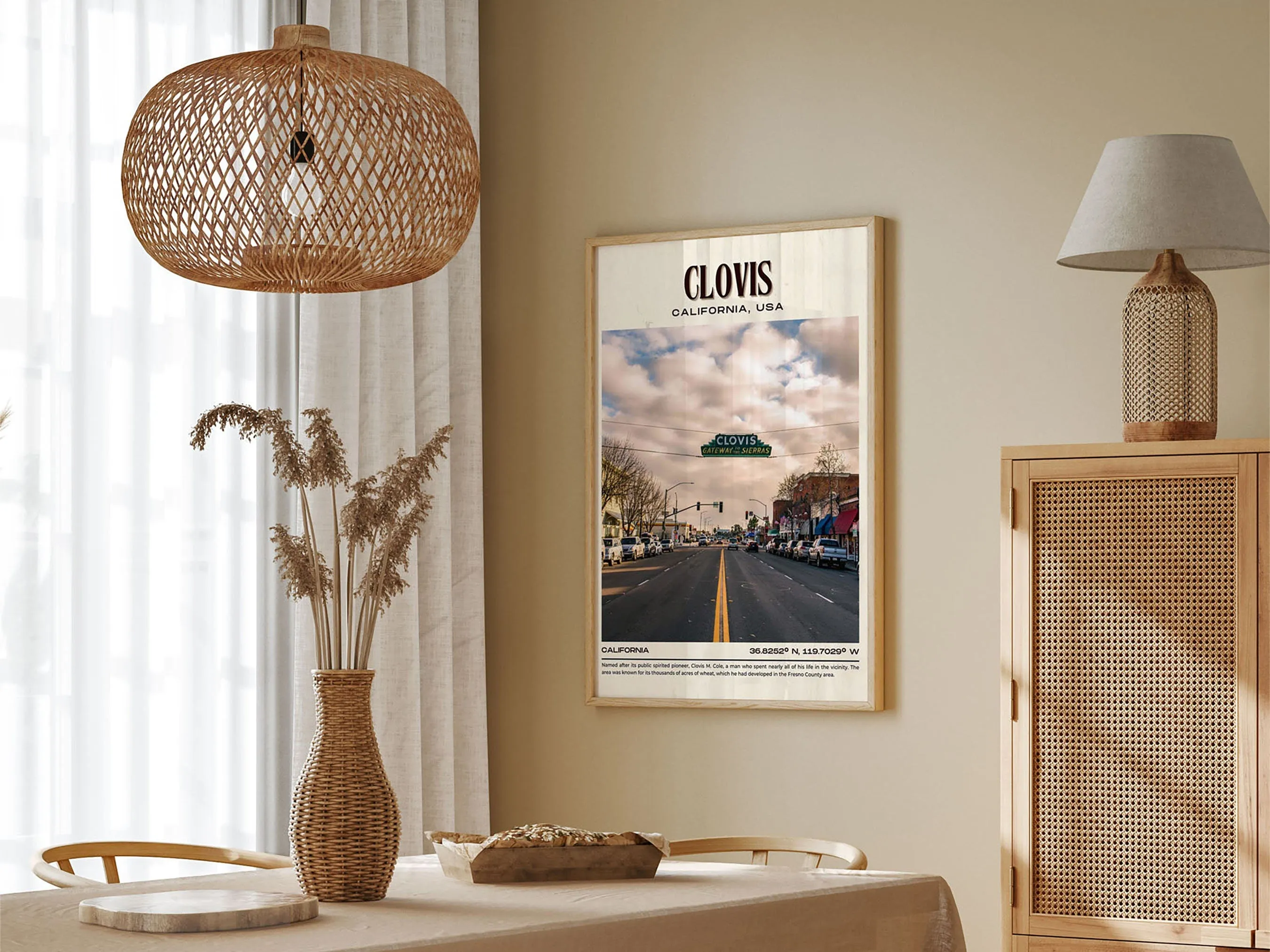 Clovis Vintage Wall Art, California, USA