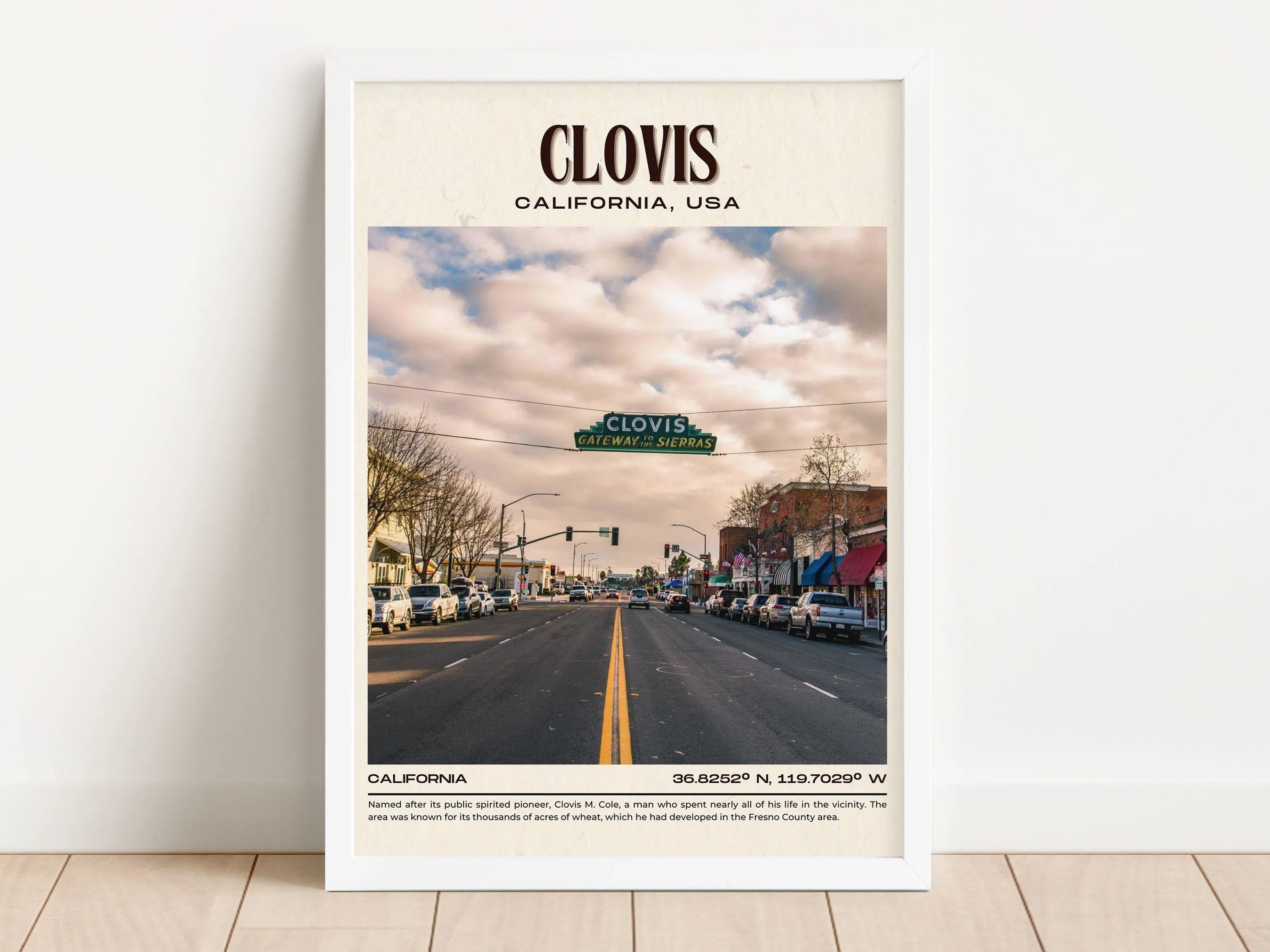 Clovis Vintage Wall Art, California, USA
