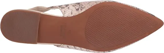 Cole Haan womens Eden Skimmer Ballet Flat, Python Printed Leather Cement Leather, 9 US