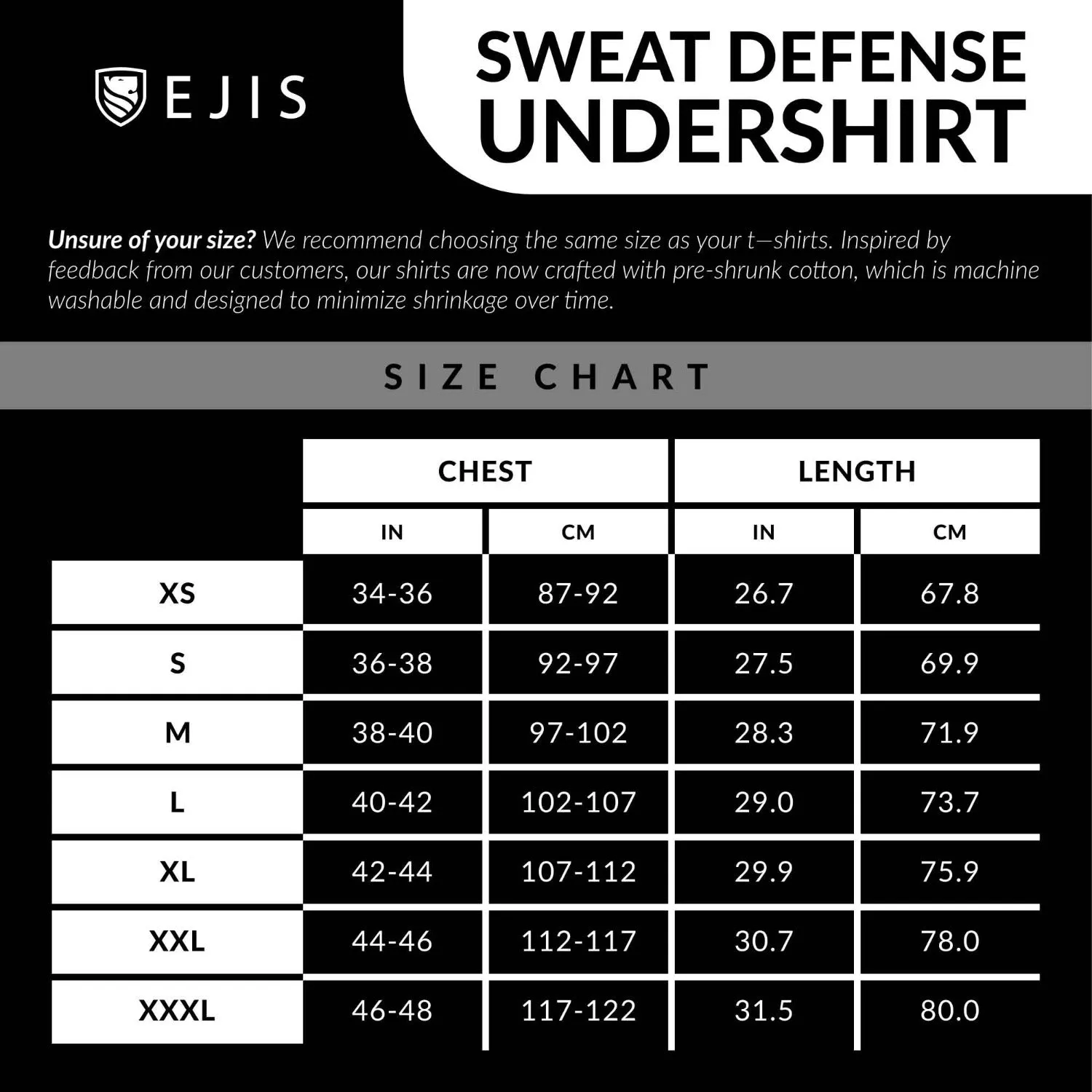 Crew Neck Cotton Sweat Proof Undershirt For Men