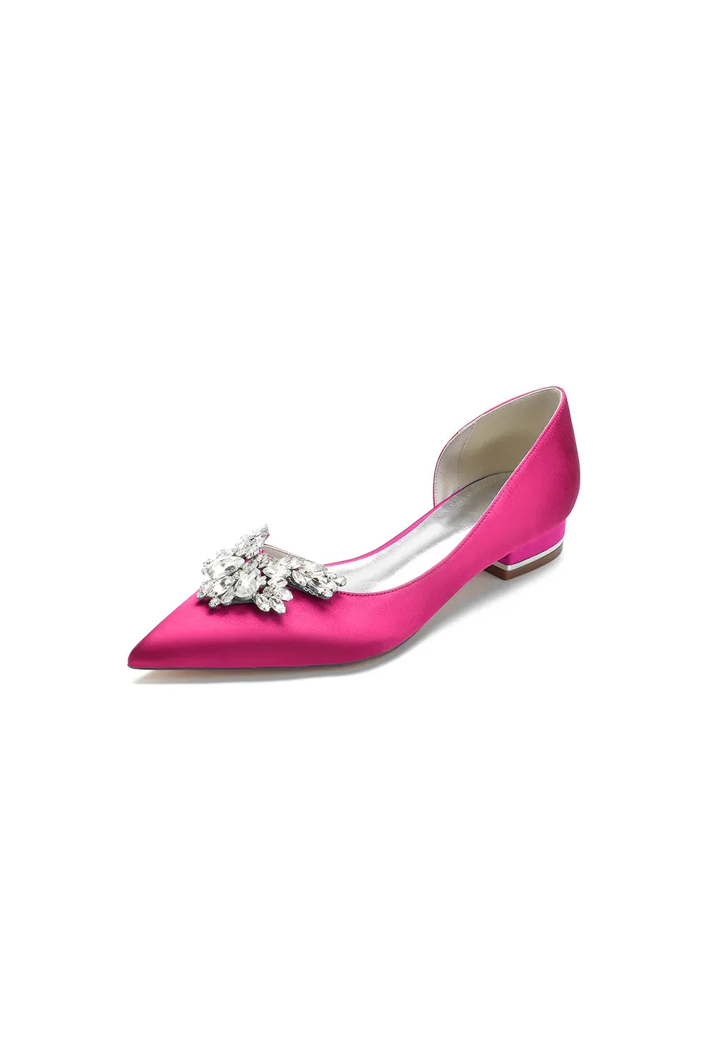 Crystal Pointed Toe Flats