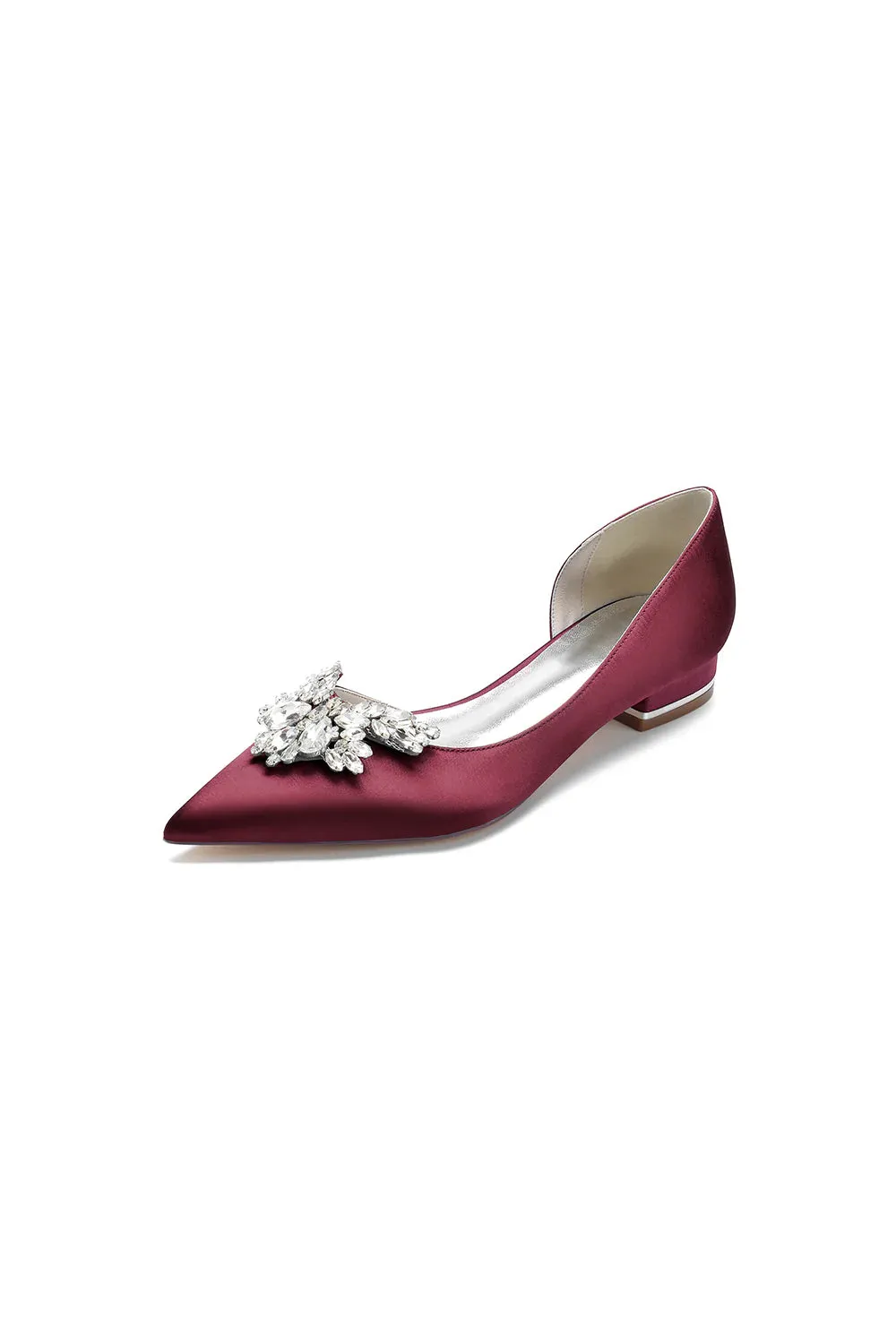 Crystal Pointed Toe Flats