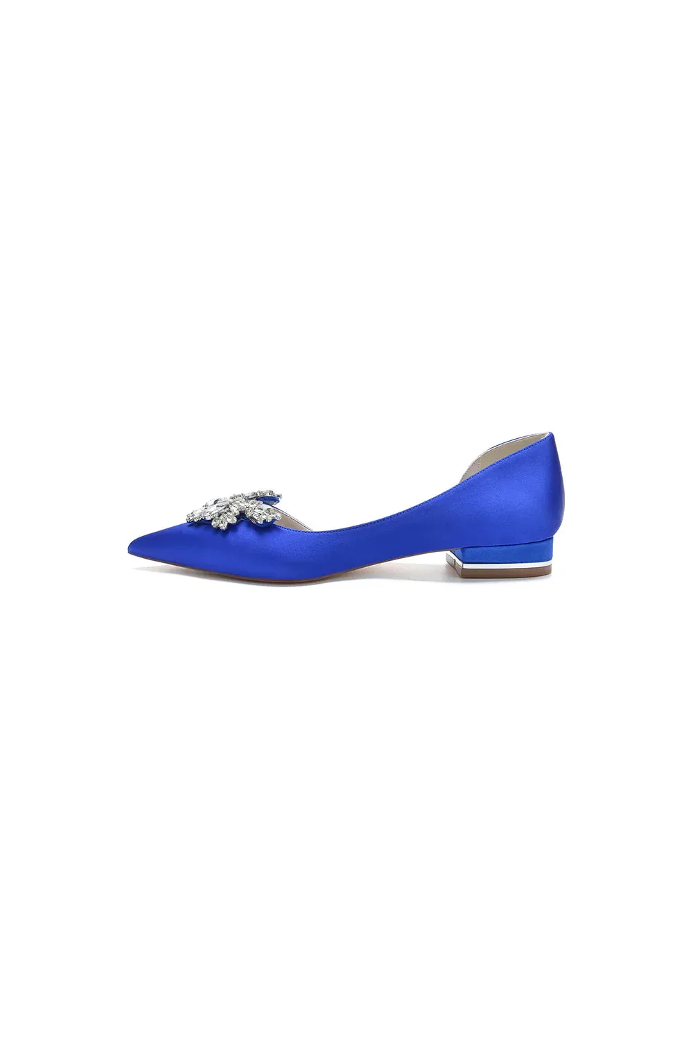 Crystal Pointed Toe Flats