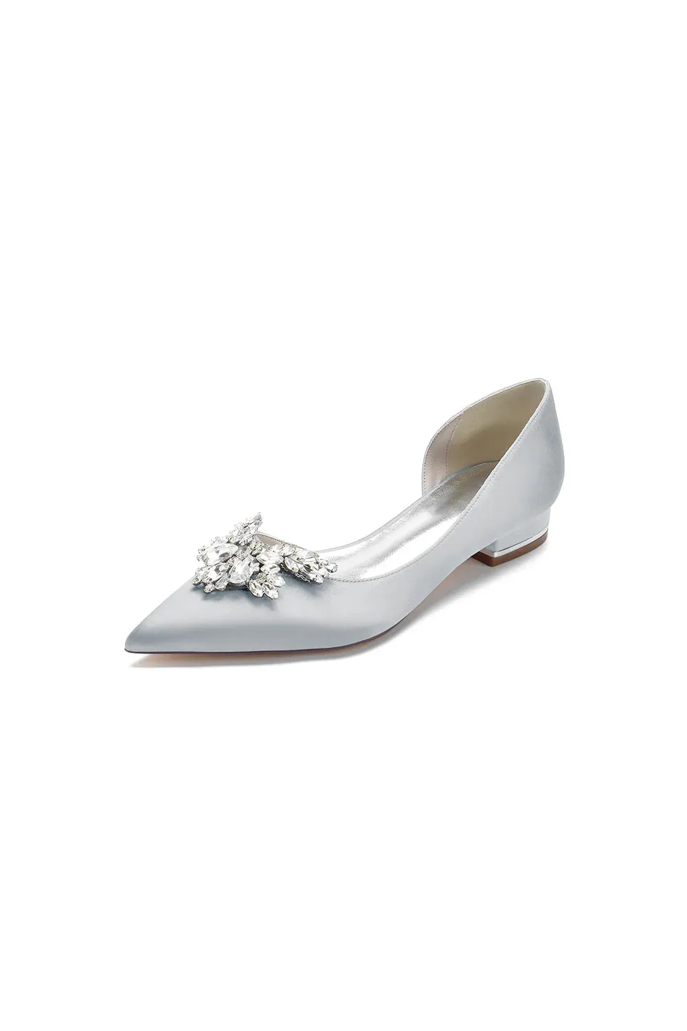Crystal Pointed Toe Flats