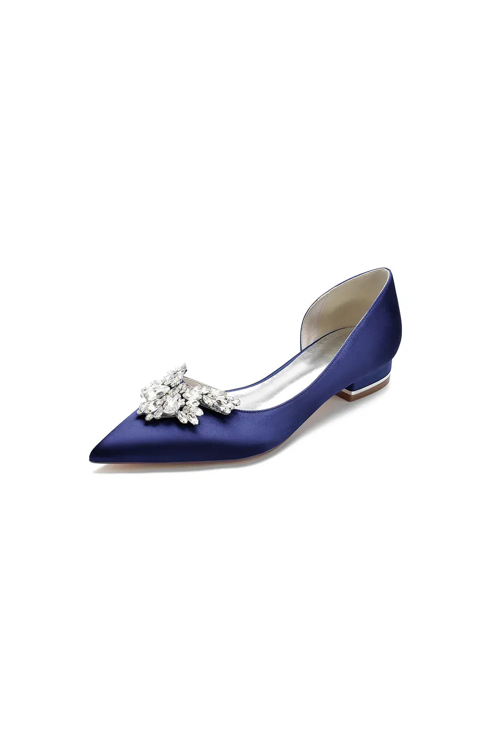 Crystal Pointed Toe Flats