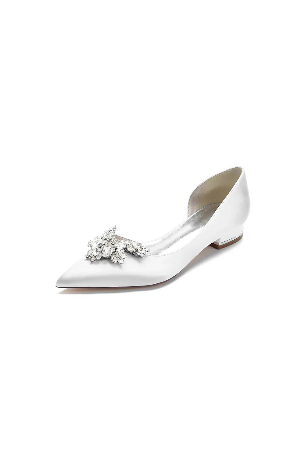 Crystal Pointed Toe Flats