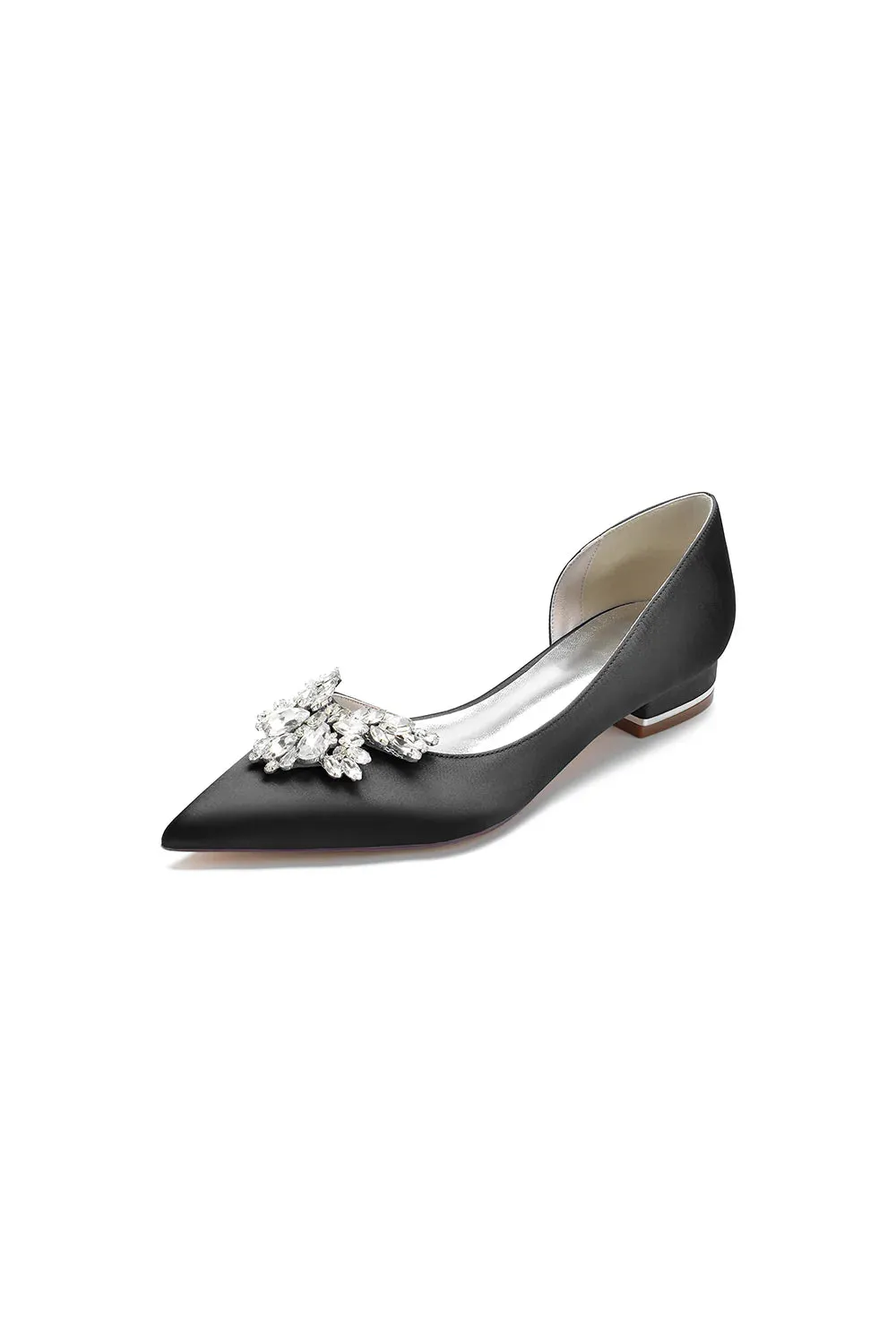 Crystal Pointed Toe Flats
