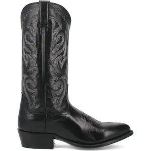 Dan Post Men’s Milwaukee 13” J Pointed Toe Black Cowboy Fine Leather Boot