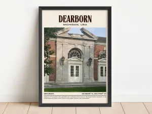Dearborn Vintage Wall Art, Michigan, USA