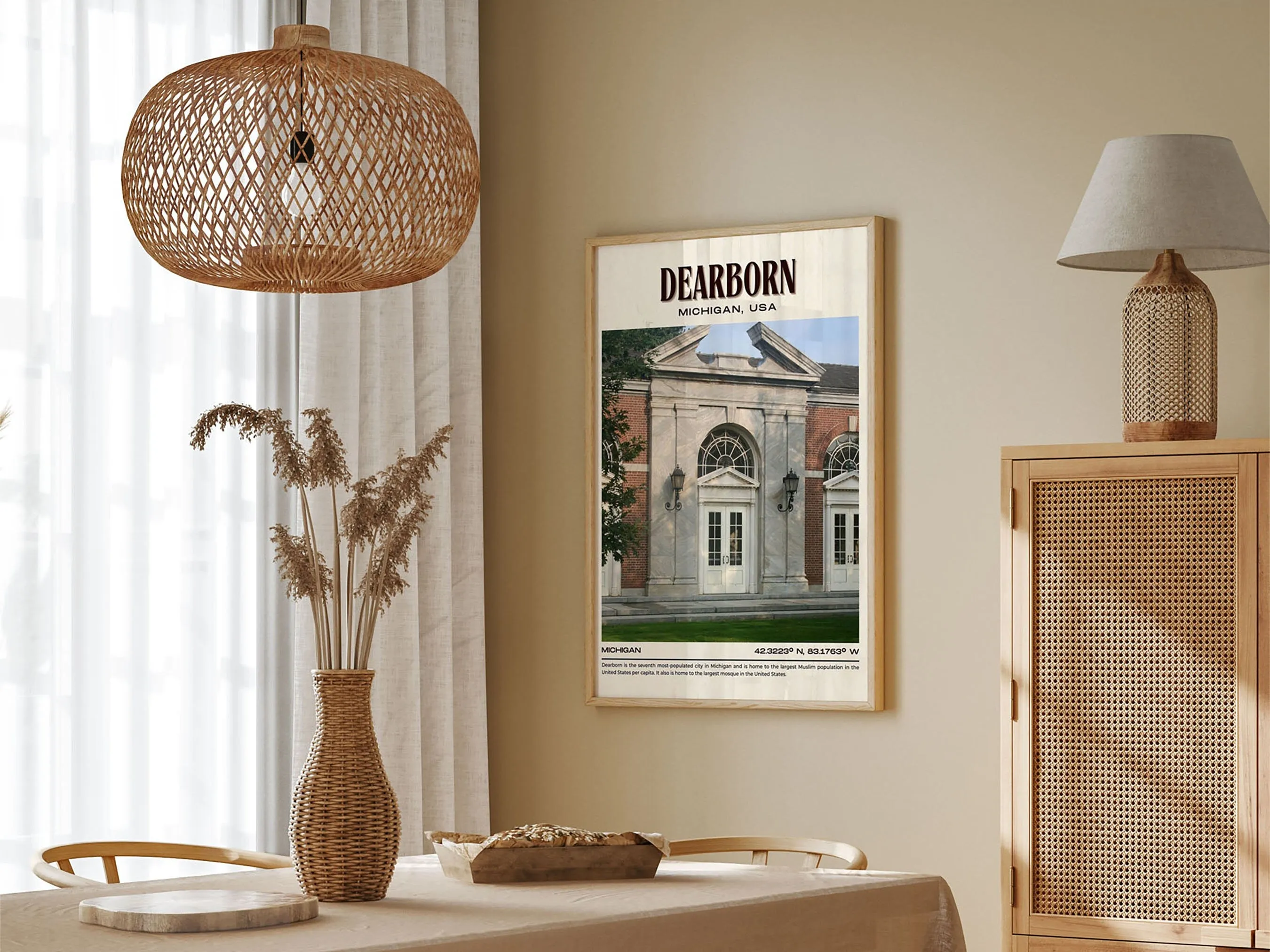 Dearborn Vintage Wall Art, Michigan, USA