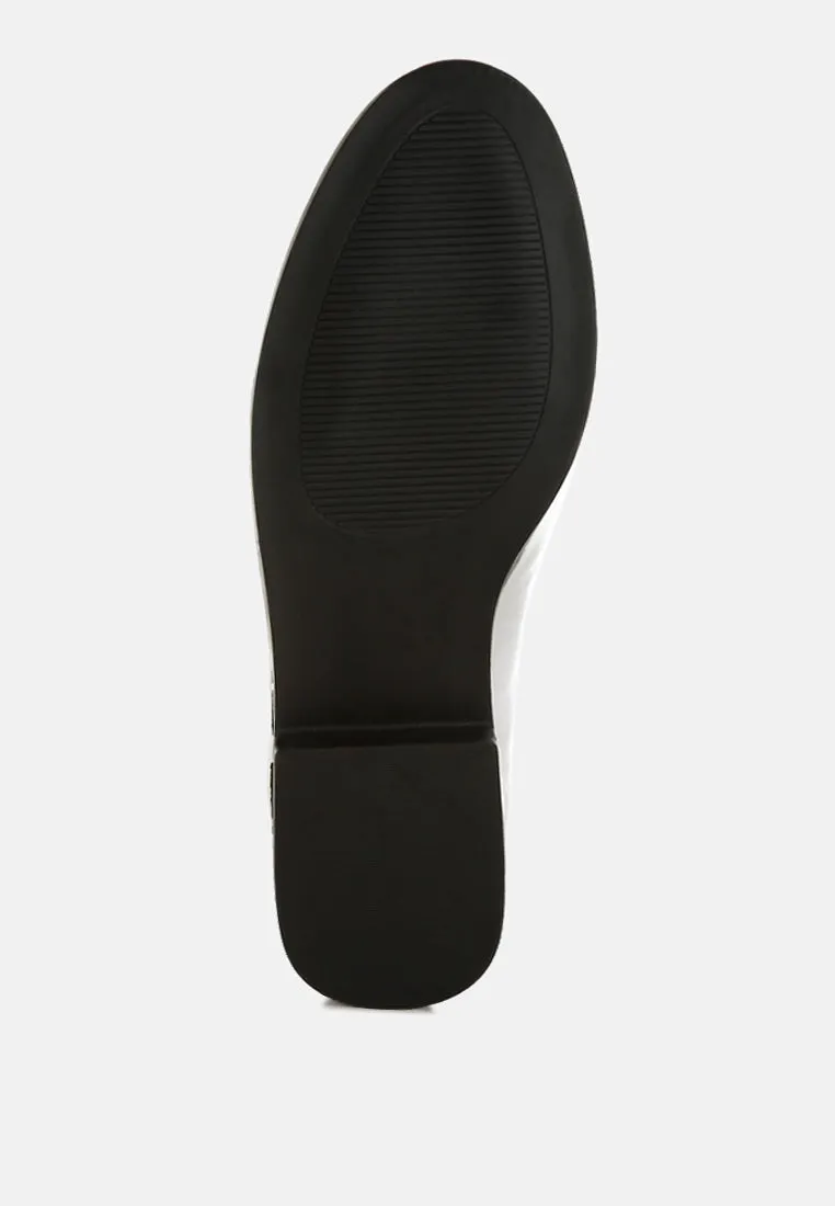 Diamante Horsebit Metallic Loafers By MODE