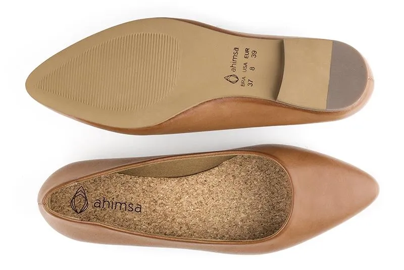 Diana Flats in Tan from Ahimsa