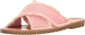 Dirty Laundry by Chinese Laundry Women's Empowered Slide Sandal, Rose Pink Twill, 8.5 M US