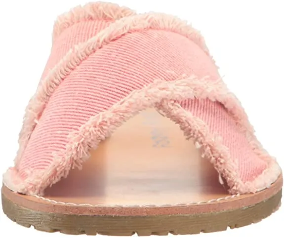 Dirty Laundry by Chinese Laundry Women's Empowered Slide Sandal, Rose Pink Twill, 8.5 M US