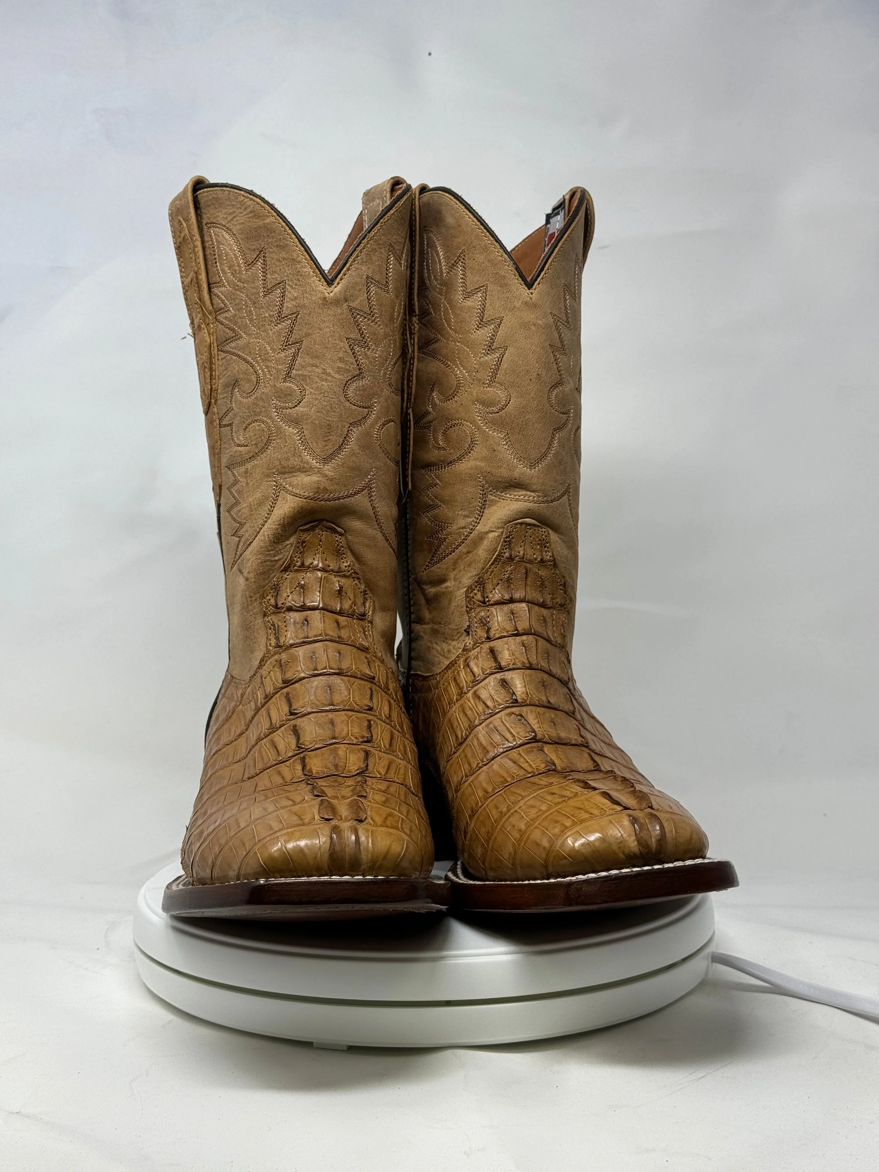 DJ2066 | Don Juan Boots Men's Caiman Tail Saddle Tan H Toe P