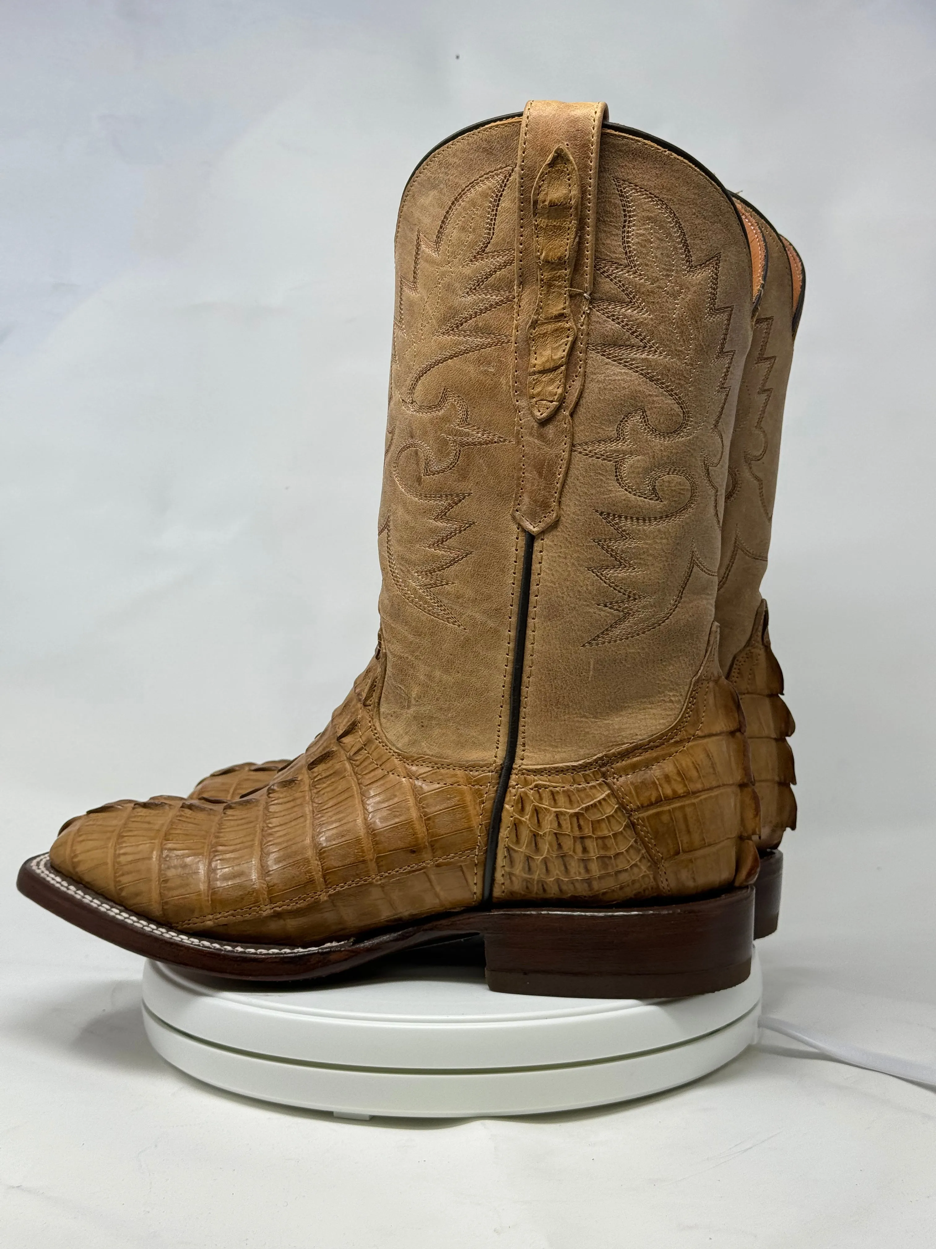 DJ2066 | Don Juan Boots Men's Caiman Tail Saddle Tan H Toe P