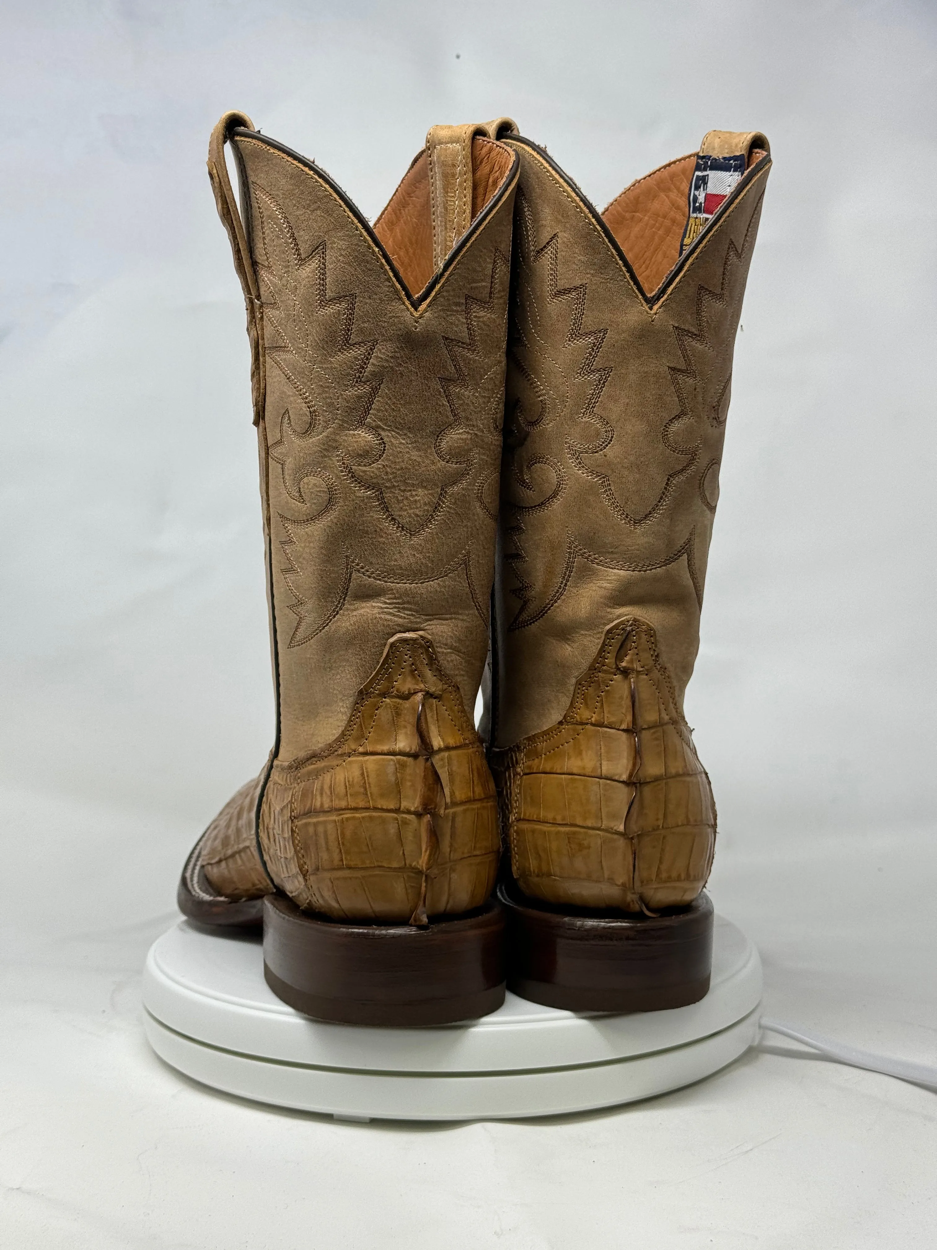DJ2066 | Don Juan Boots Men's Caiman Tail Saddle Tan H Toe P