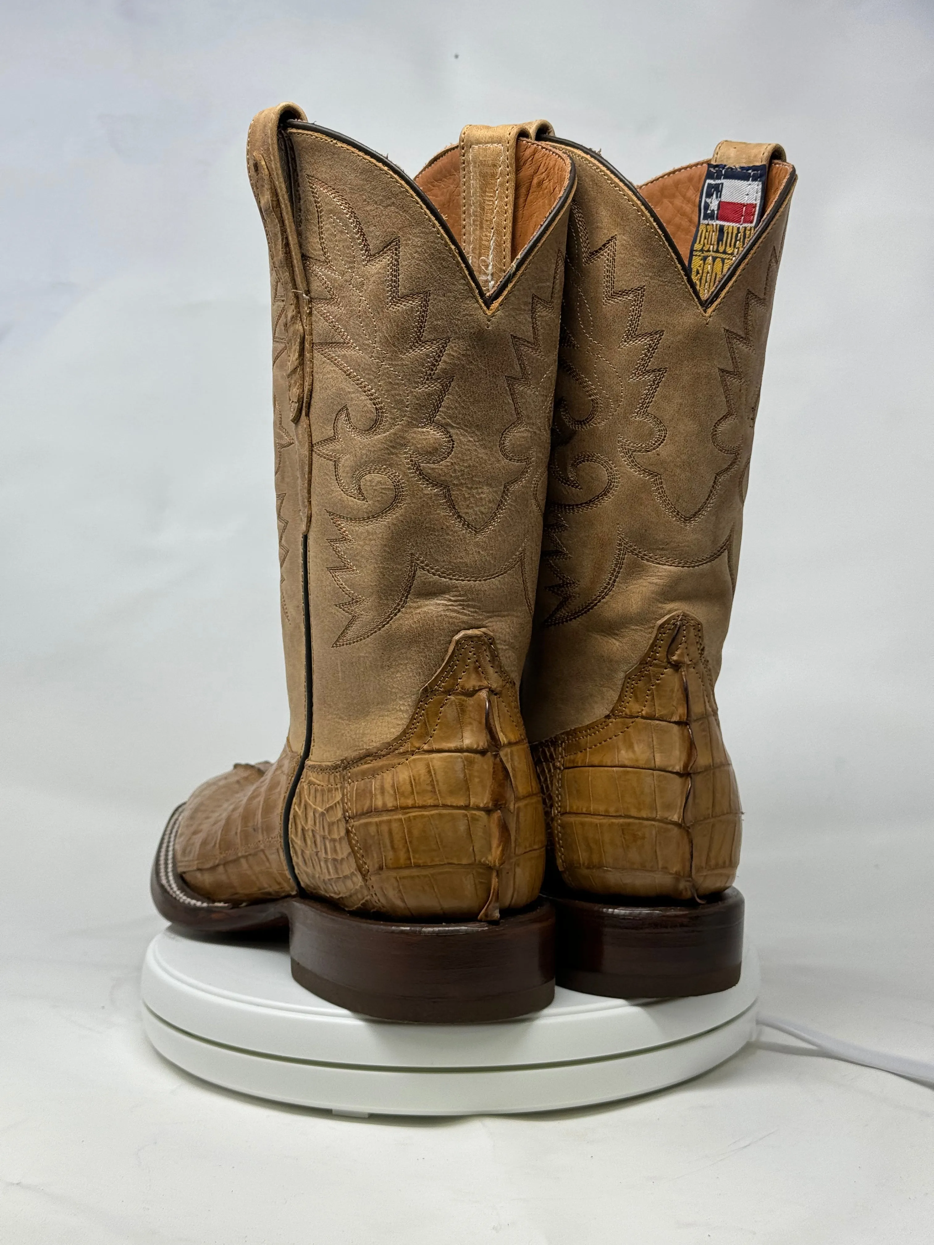 DJ2066 | Don Juan Boots Men's Caiman Tail Saddle Tan H Toe P