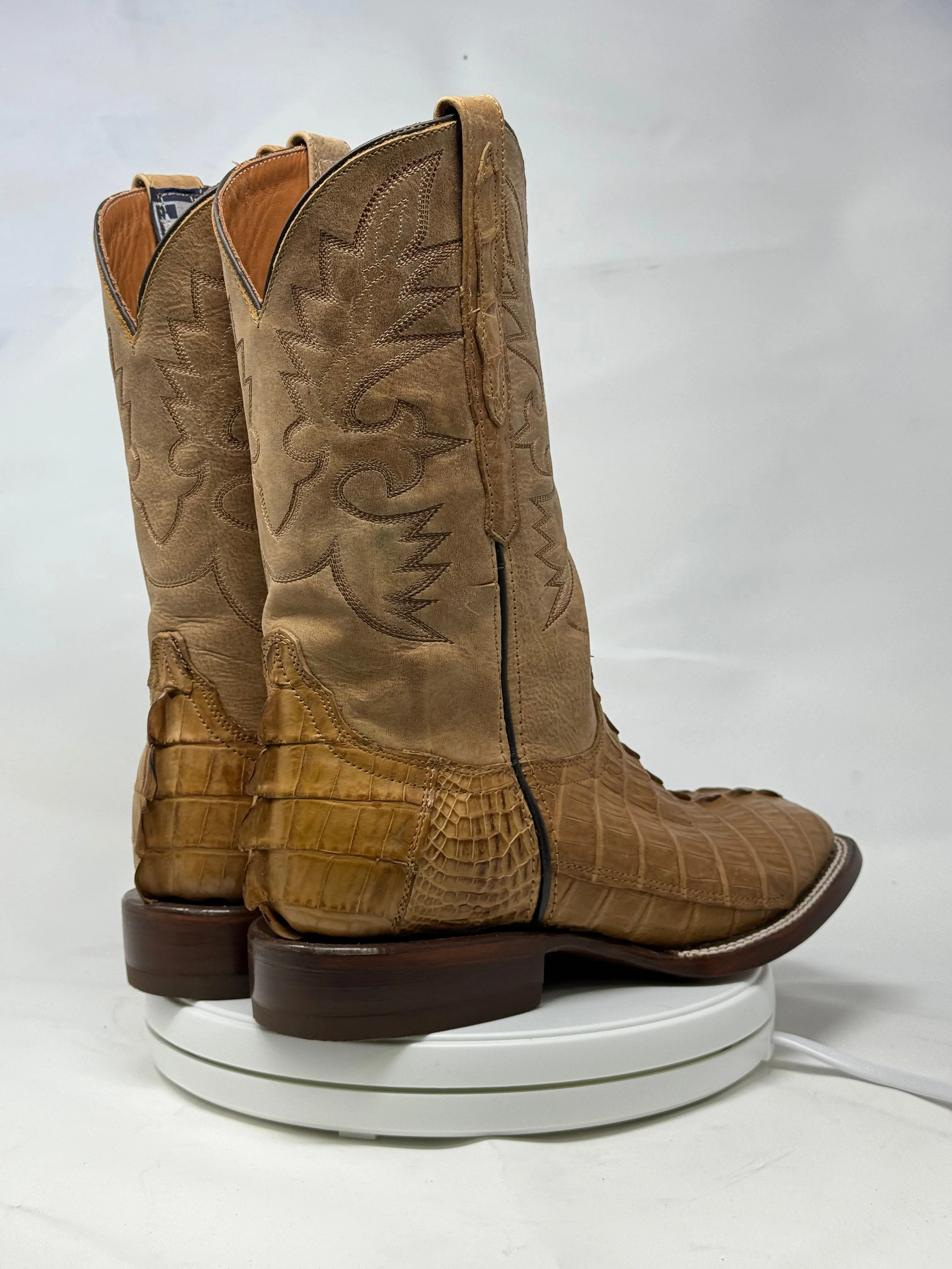 DJ2066 | Don Juan Boots Men's Caiman Tail Saddle Tan H Toe P