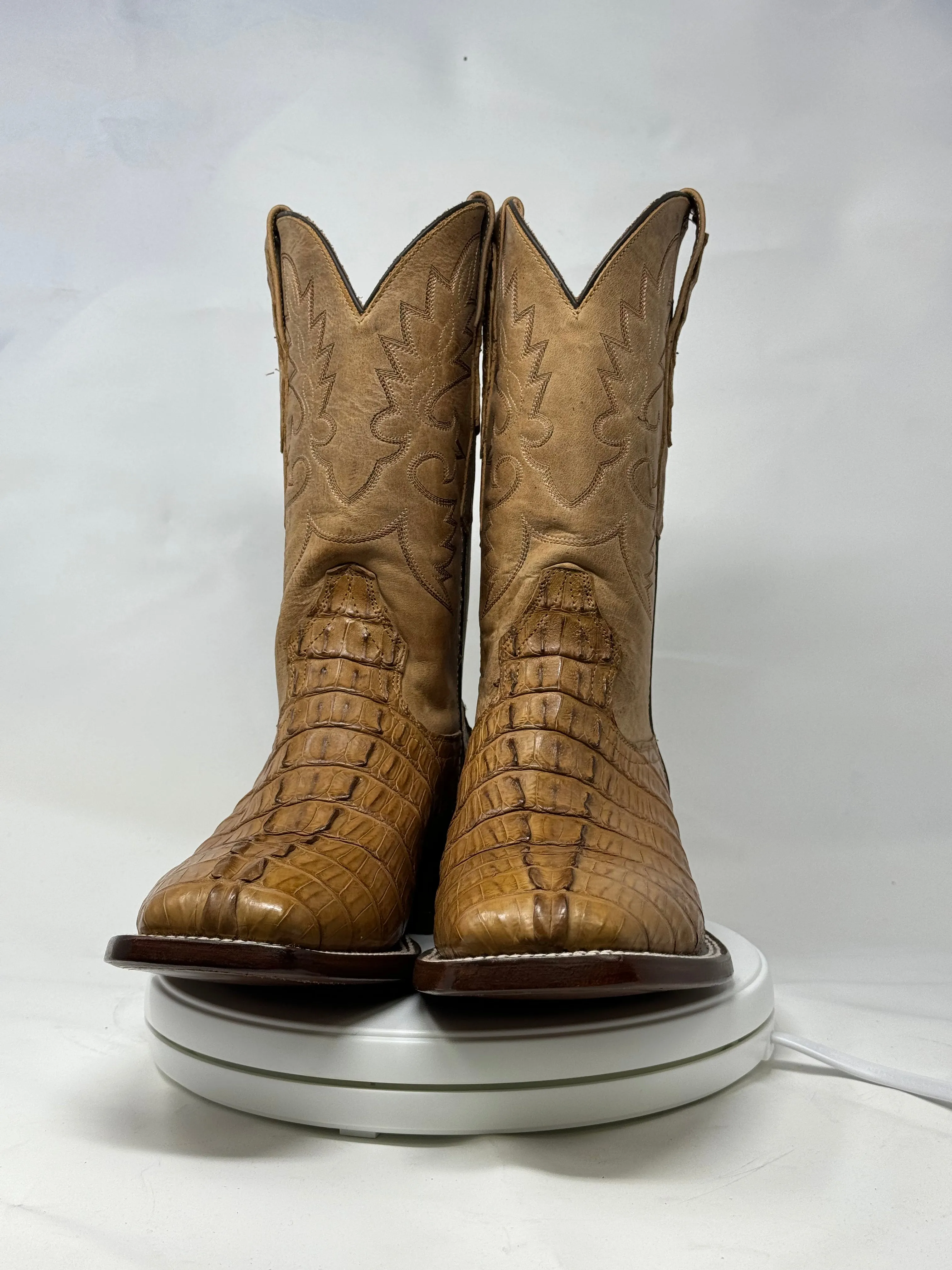DJ2066 | Don Juan Boots Men's Caiman Tail Saddle Tan H Toe P