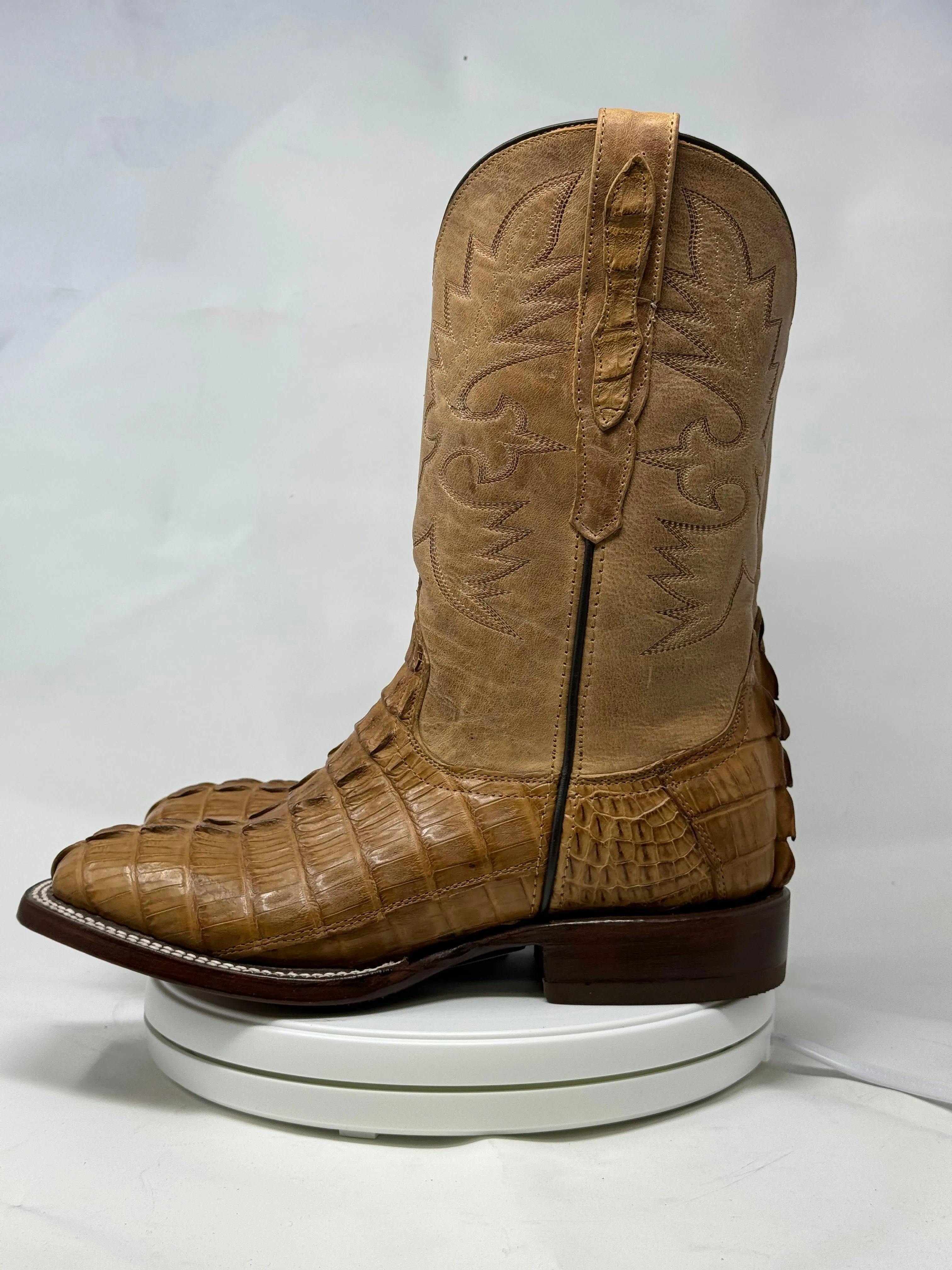 DJ2066 | Don Juan Boots Men's Caiman Tail Saddle Tan H Toe P