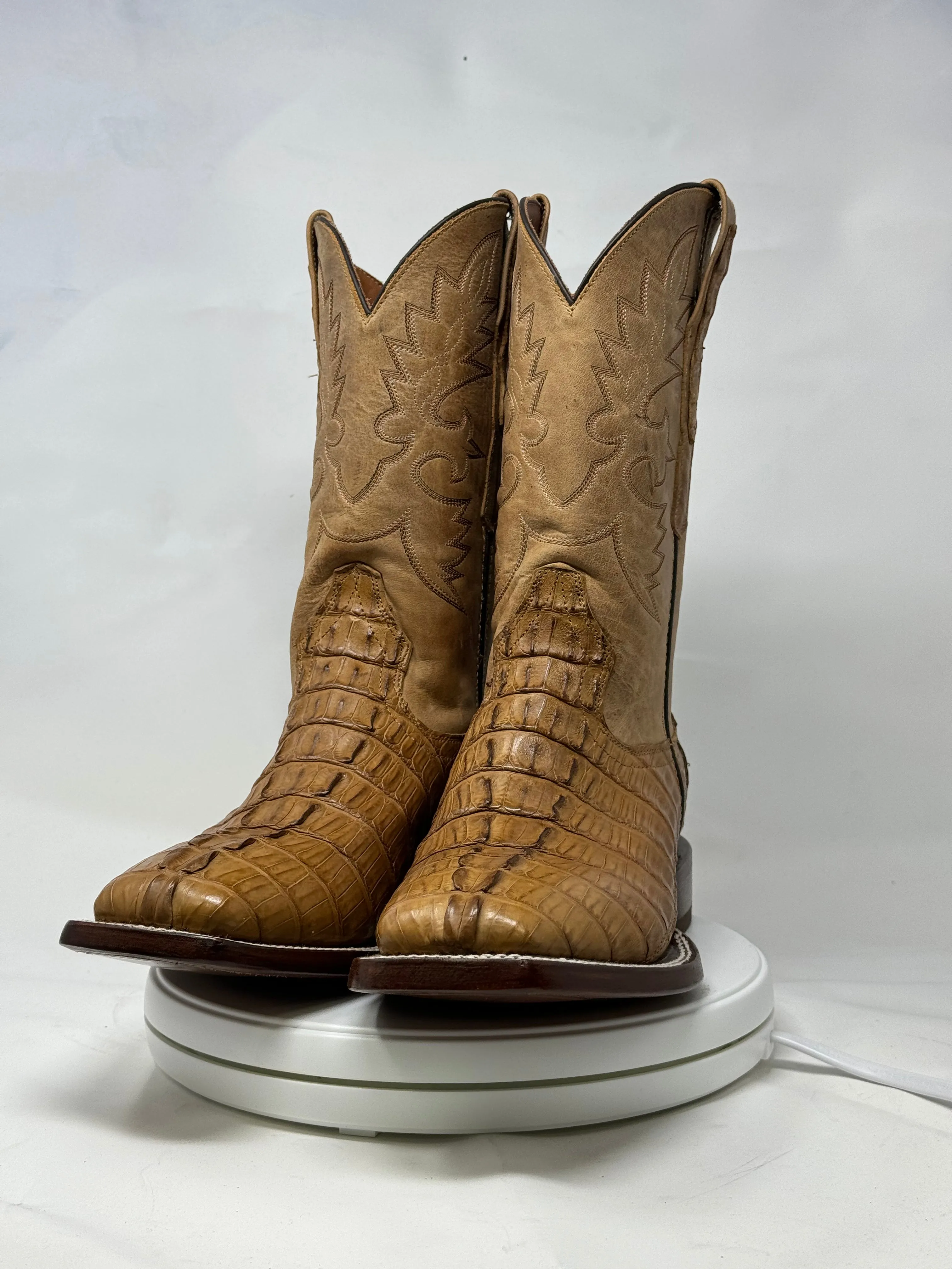 DJ2066 | Don Juan Boots Men's Caiman Tail Saddle Tan H Toe P