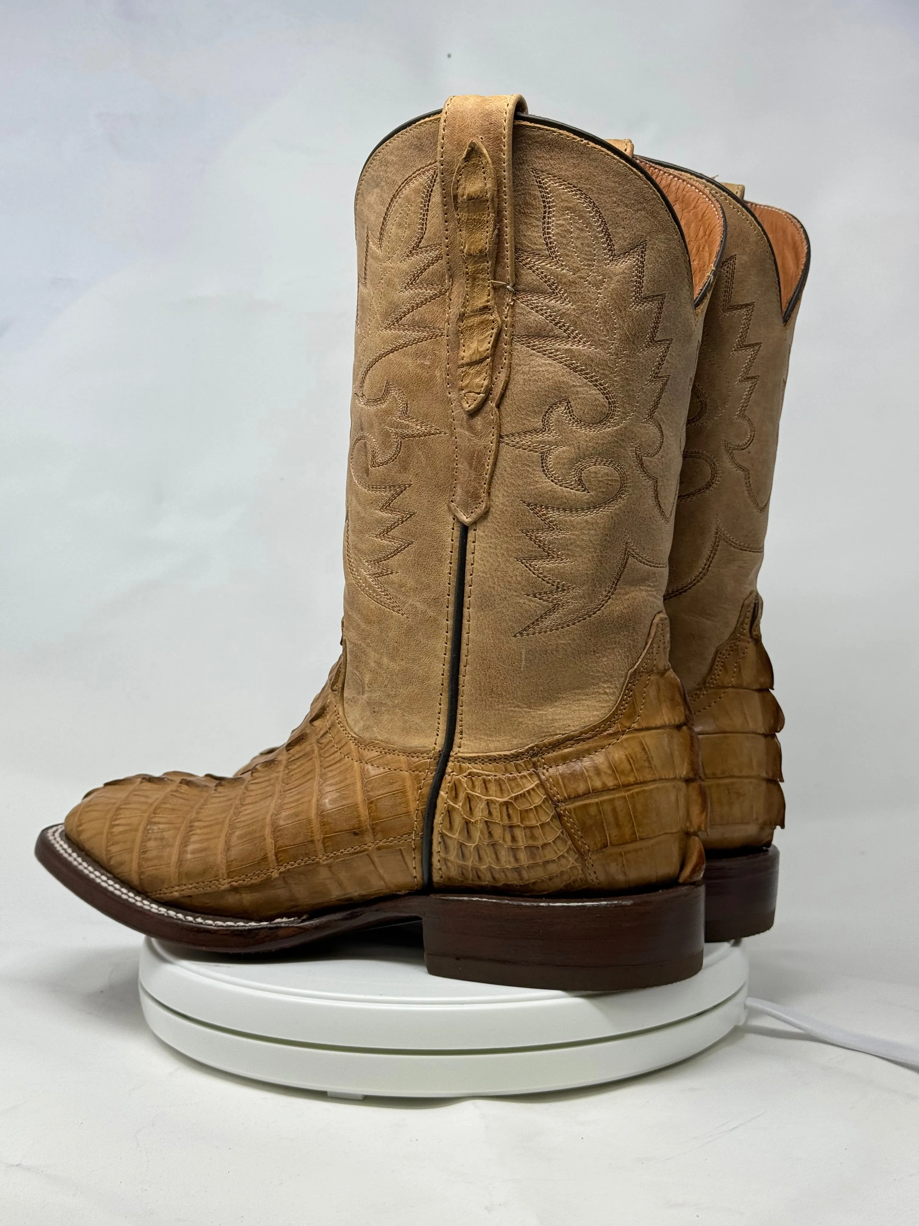 DJ2066 | Don Juan Boots Men's Caiman Tail Saddle Tan H Toe P