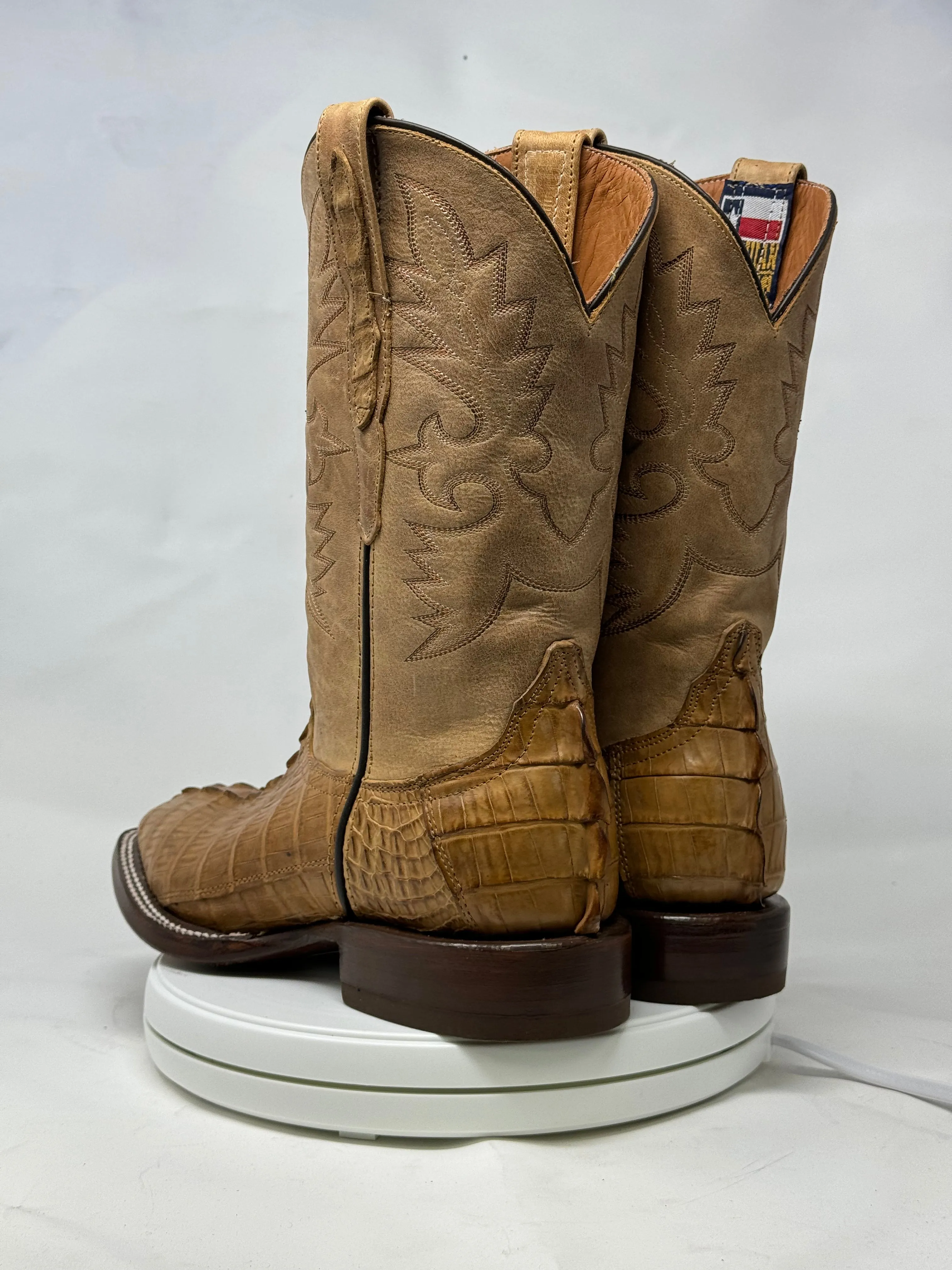 DJ2066 | Don Juan Boots Men's Caiman Tail Saddle Tan H Toe P