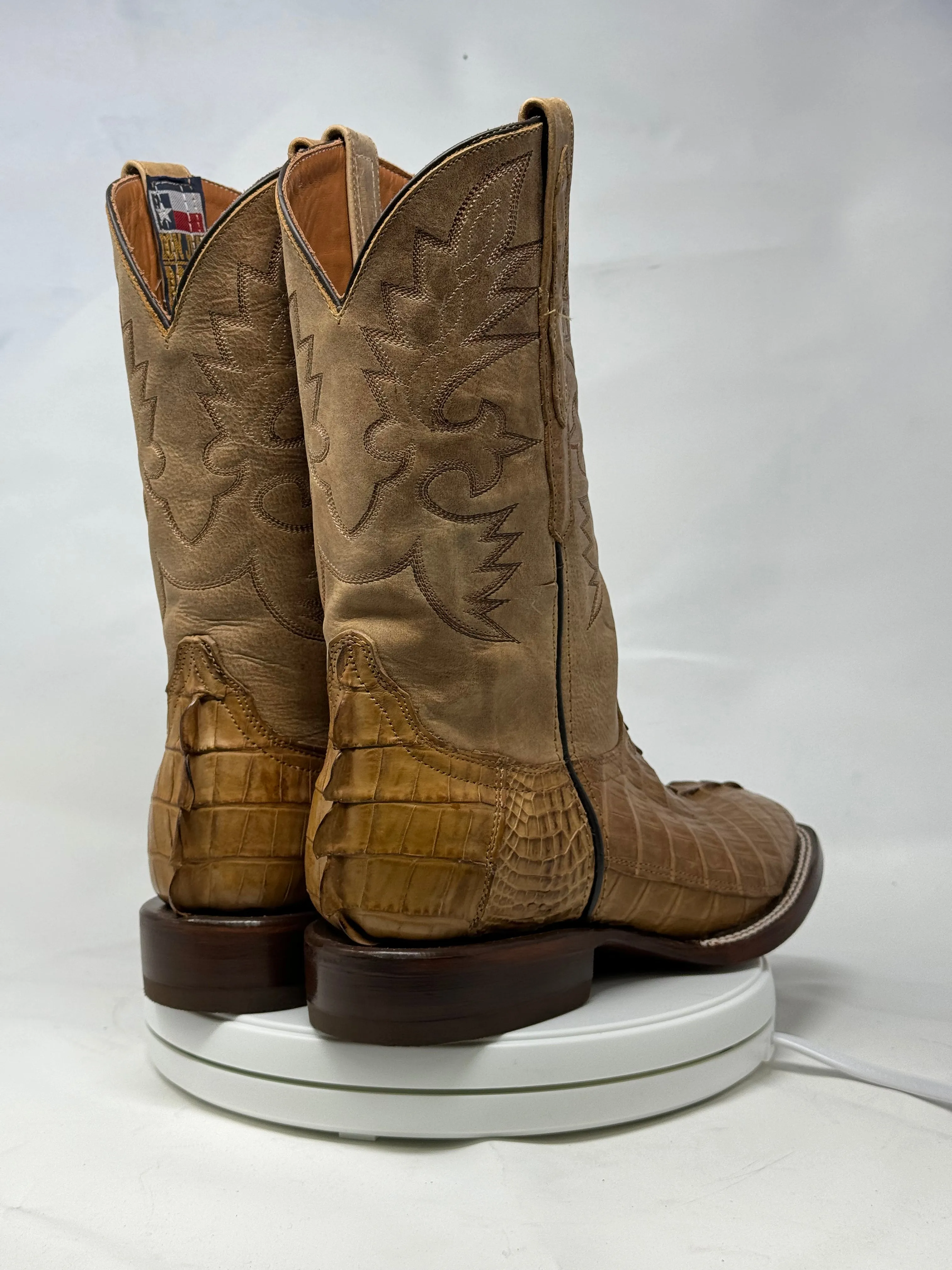 DJ2066 | Don Juan Boots Men's Caiman Tail Saddle Tan H Toe P