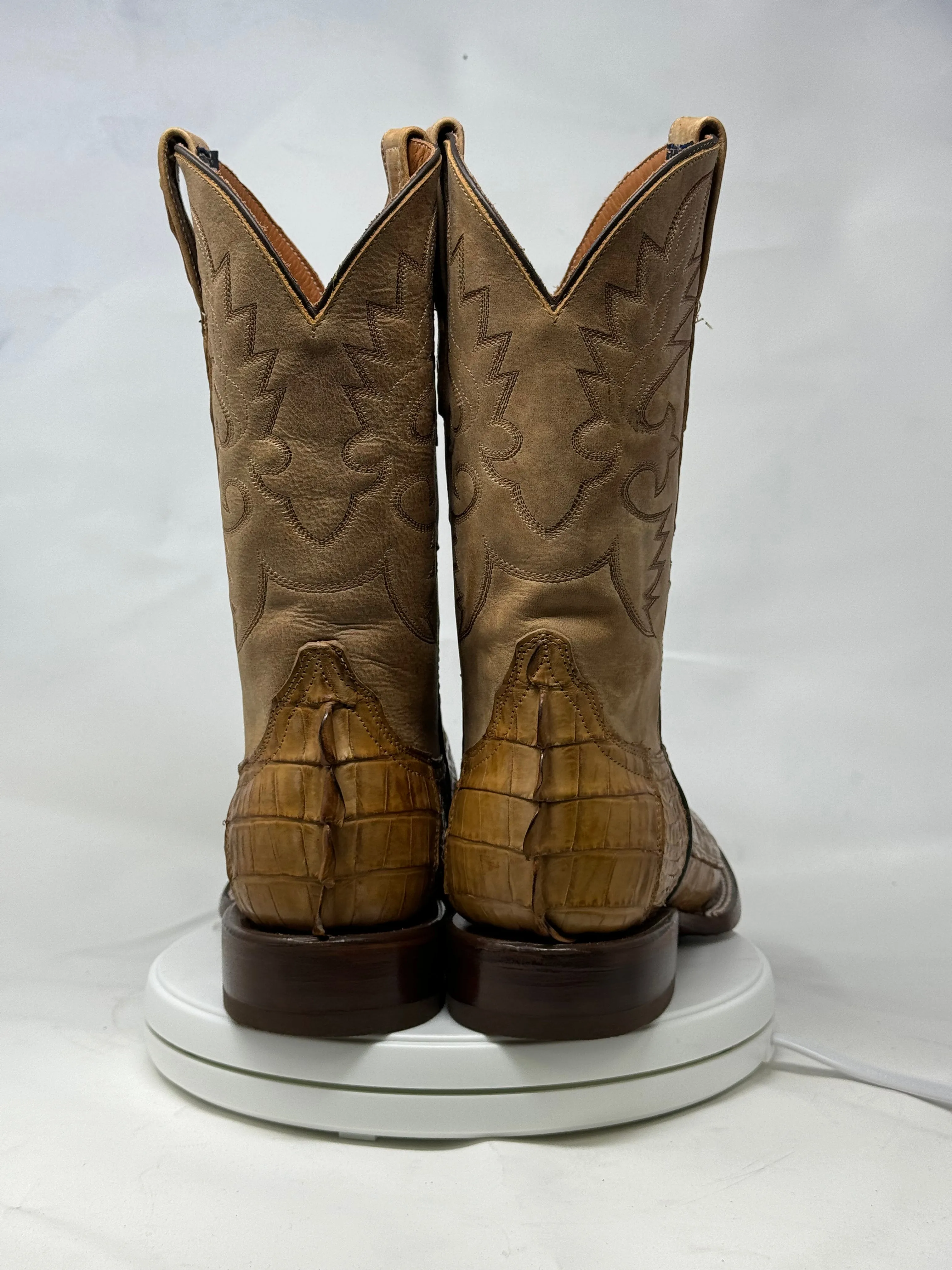 DJ2066 | Don Juan Boots Men's Caiman Tail Saddle Tan H Toe P