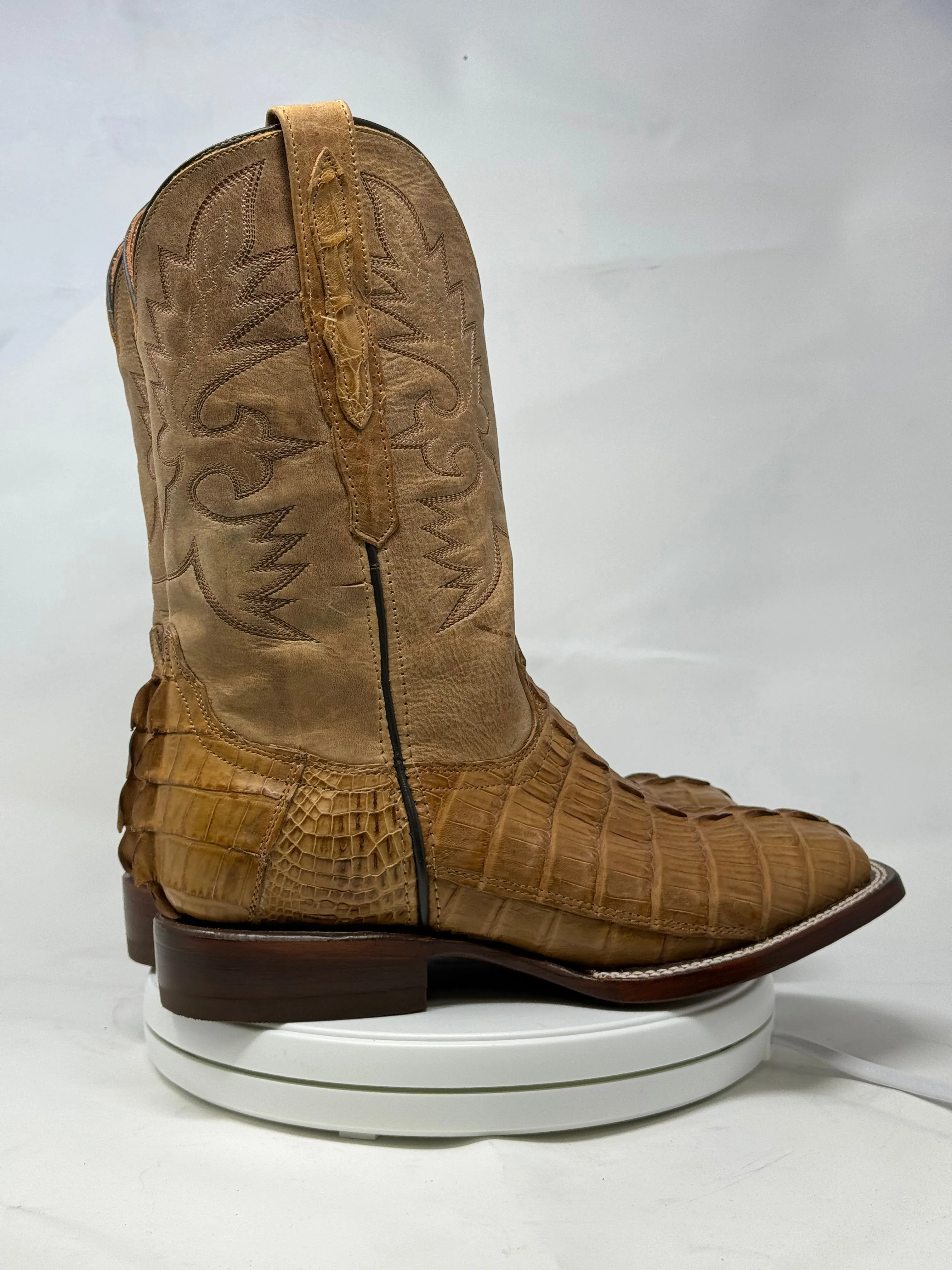 DJ2066 | Don Juan Boots Men's Caiman Tail Saddle Tan H Toe P