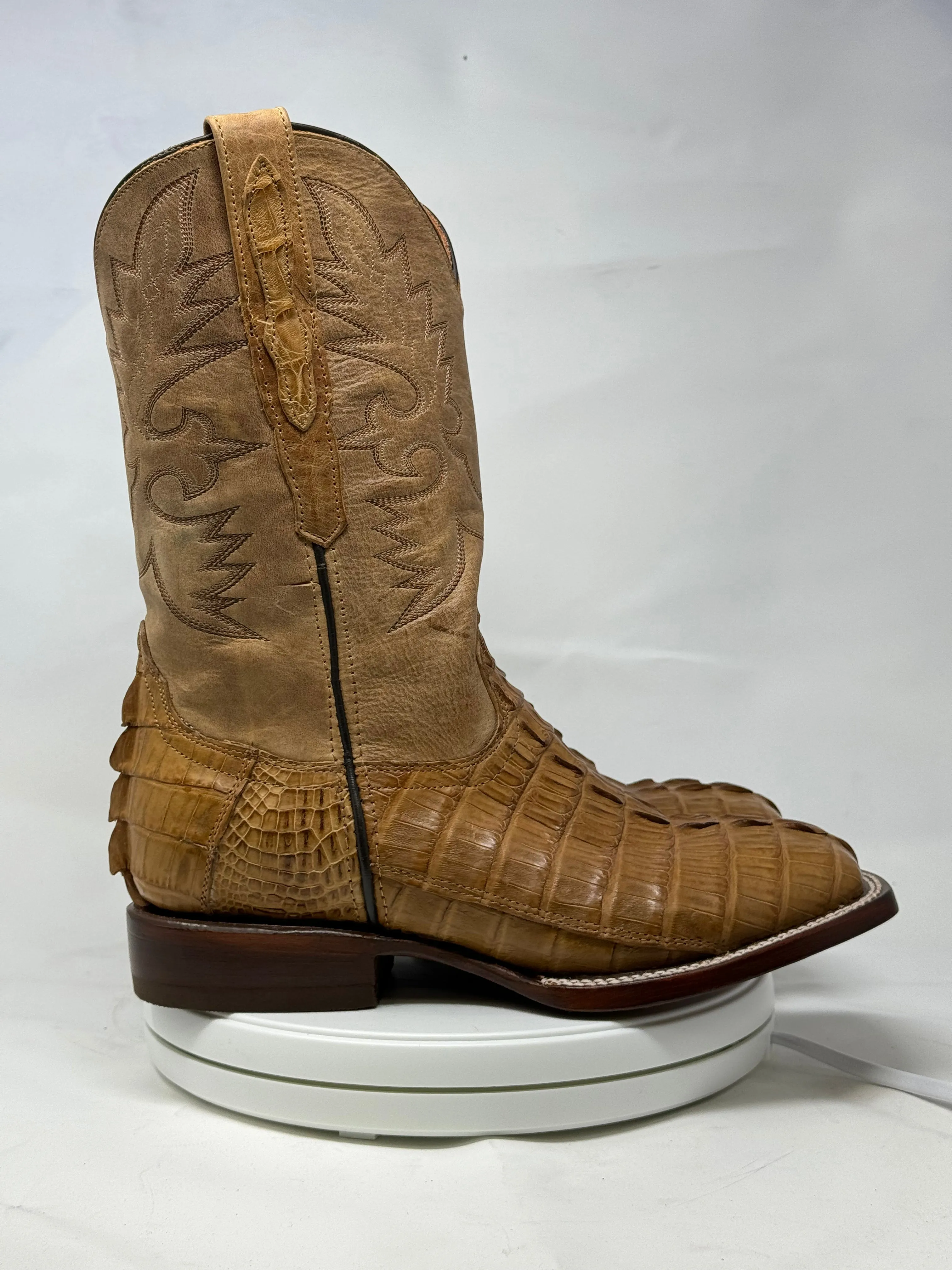 DJ2066 | Don Juan Boots Men's Caiman Tail Saddle Tan H Toe P