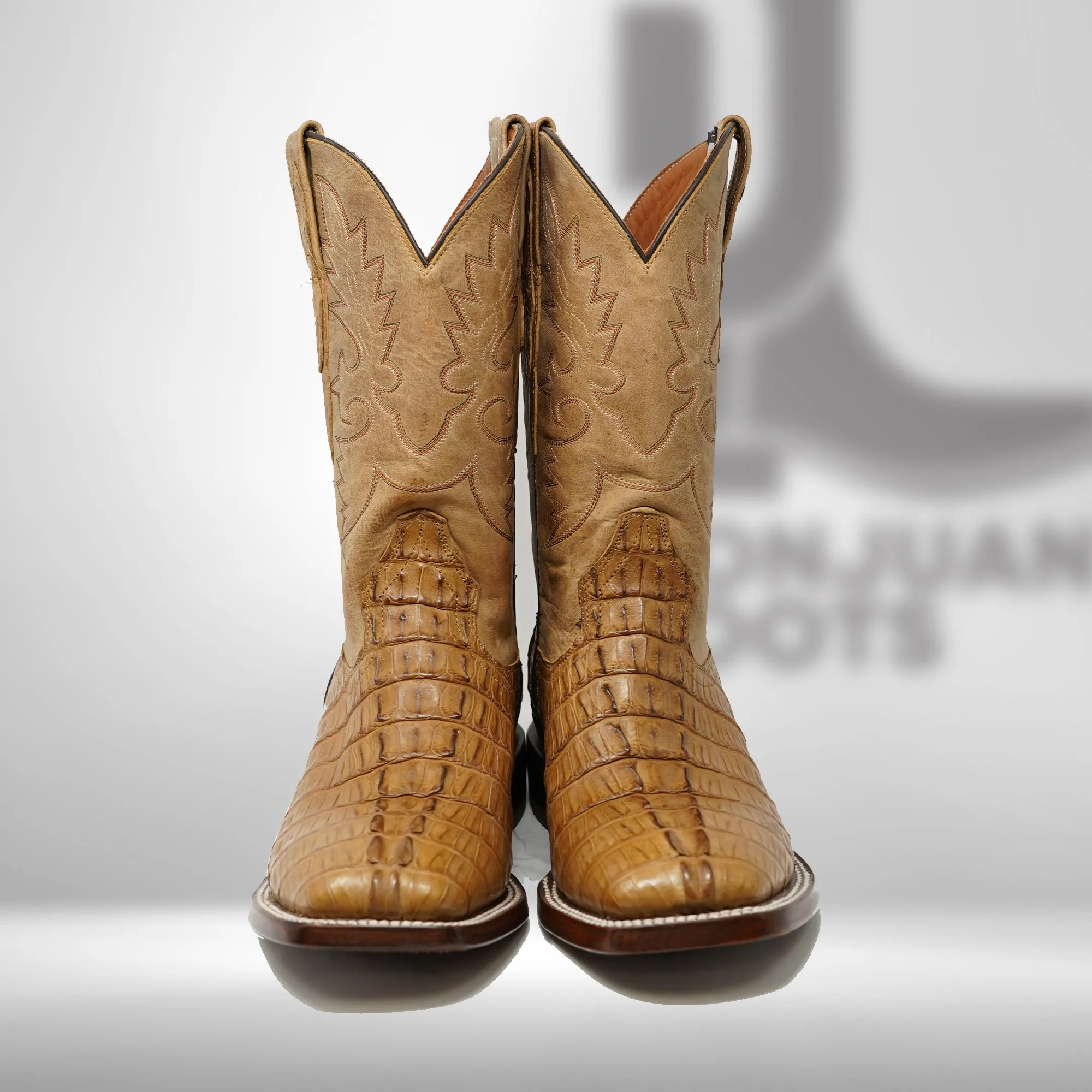 DJ2066 | Don Juan Boots Men's Caiman Tail Saddle Tan H Toe P