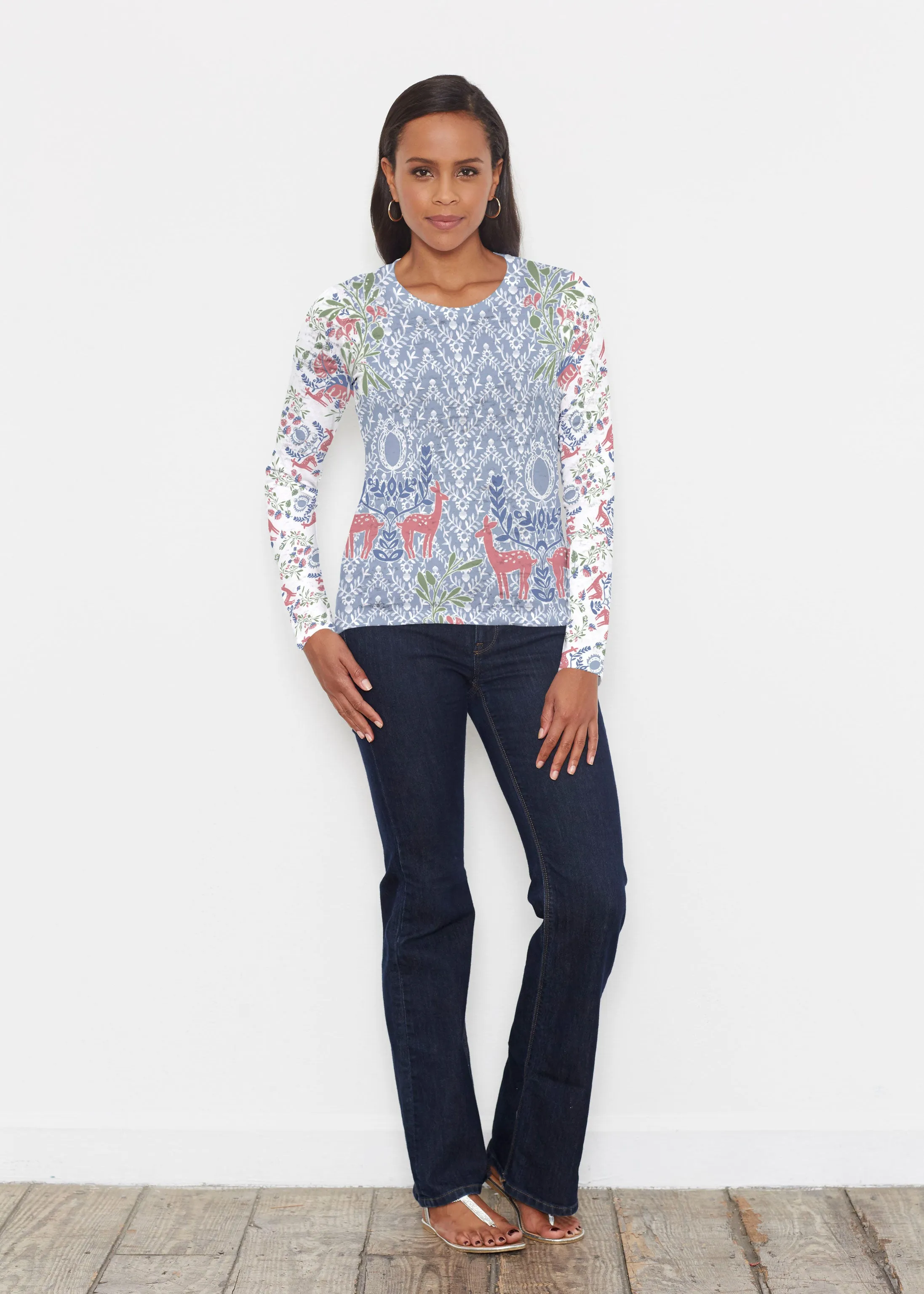 Doe A Deer (8031) ~ Signature Long Sleeve Crew Shirt